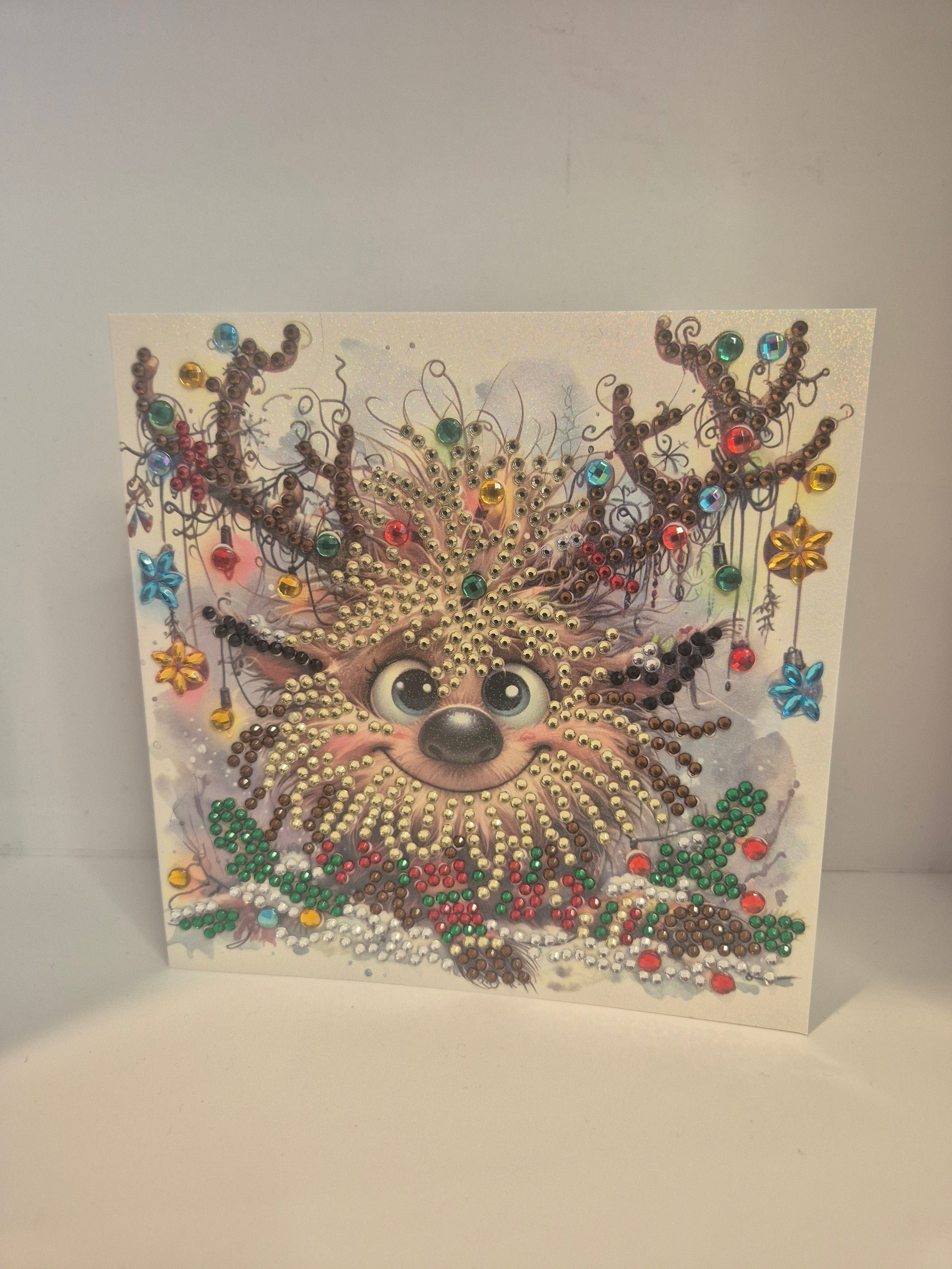 smiling festive reindeer Seahorse Creations AU