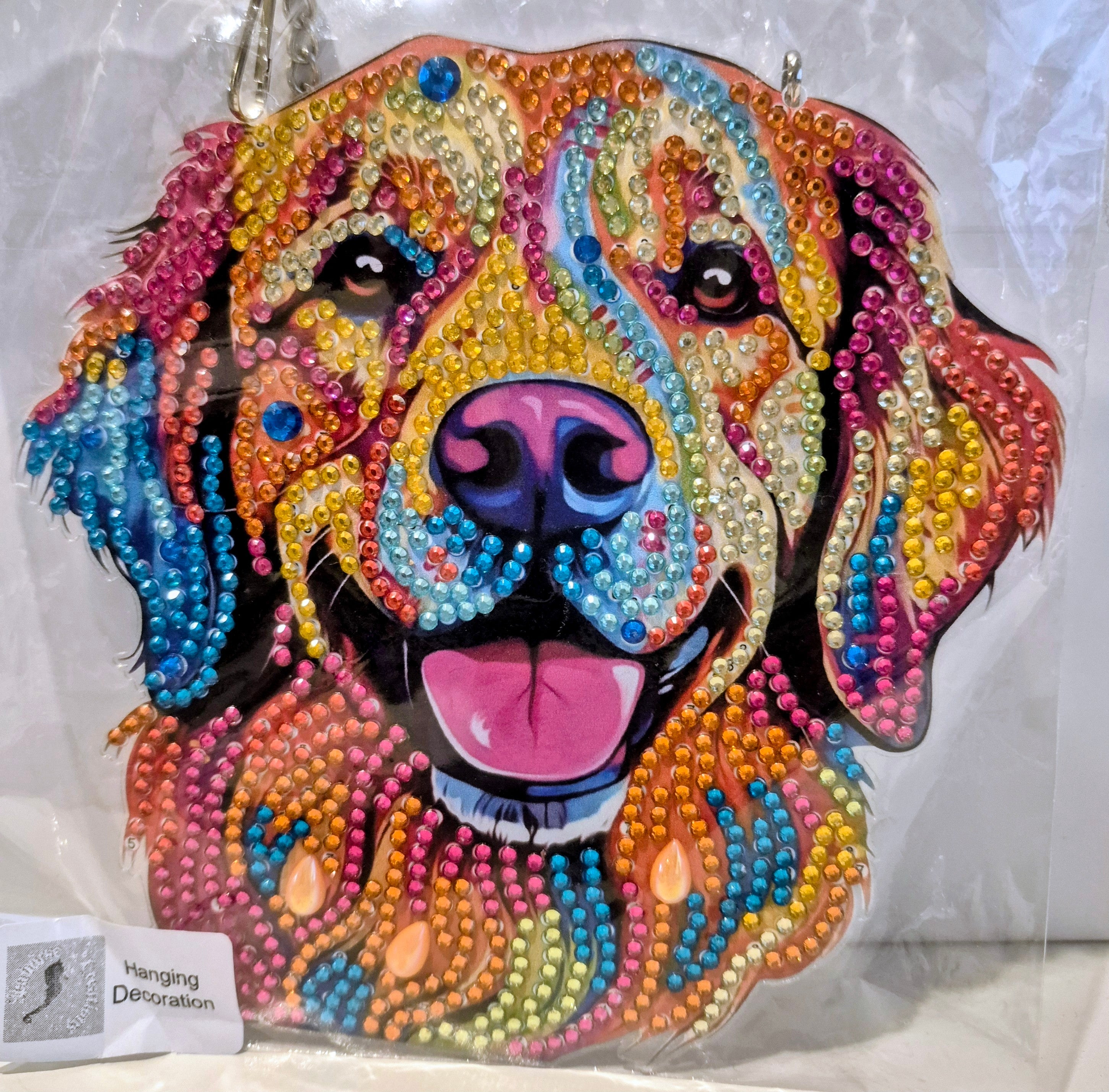 Rainbow Dog Hanging Decoration Seahorse Creations AU