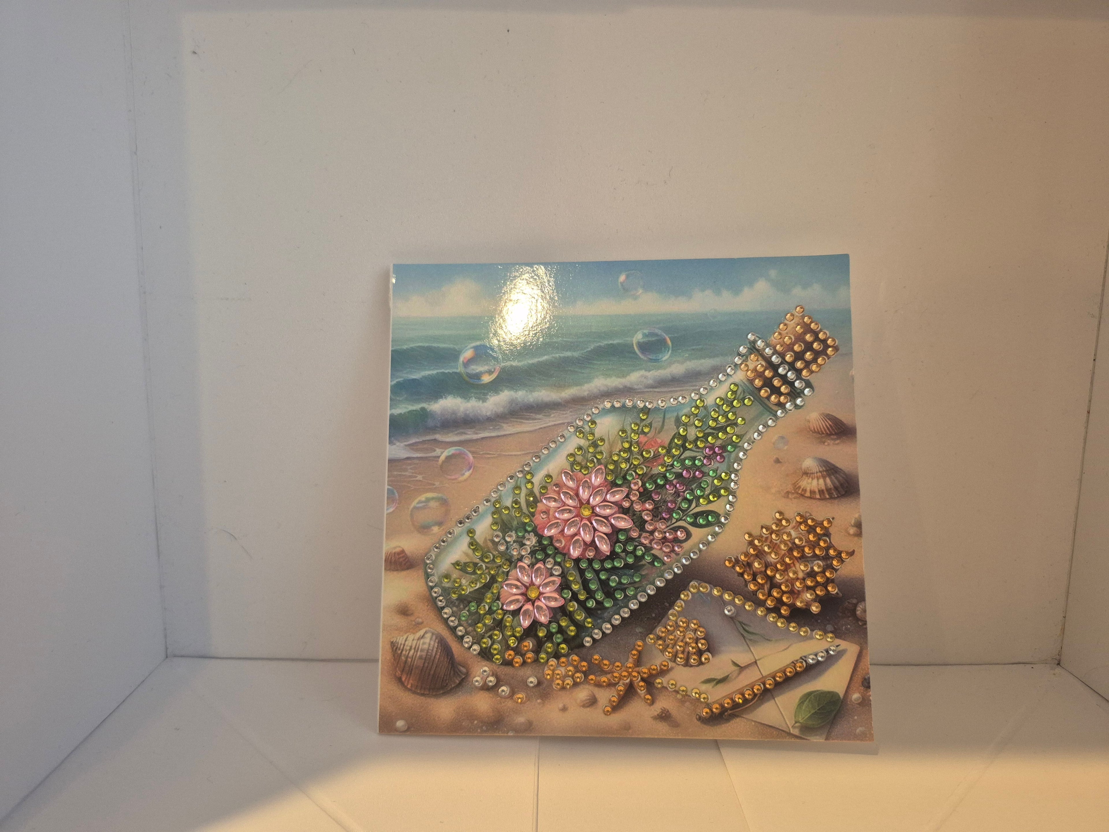 Message in a bottle card Seahorse Creations AU
