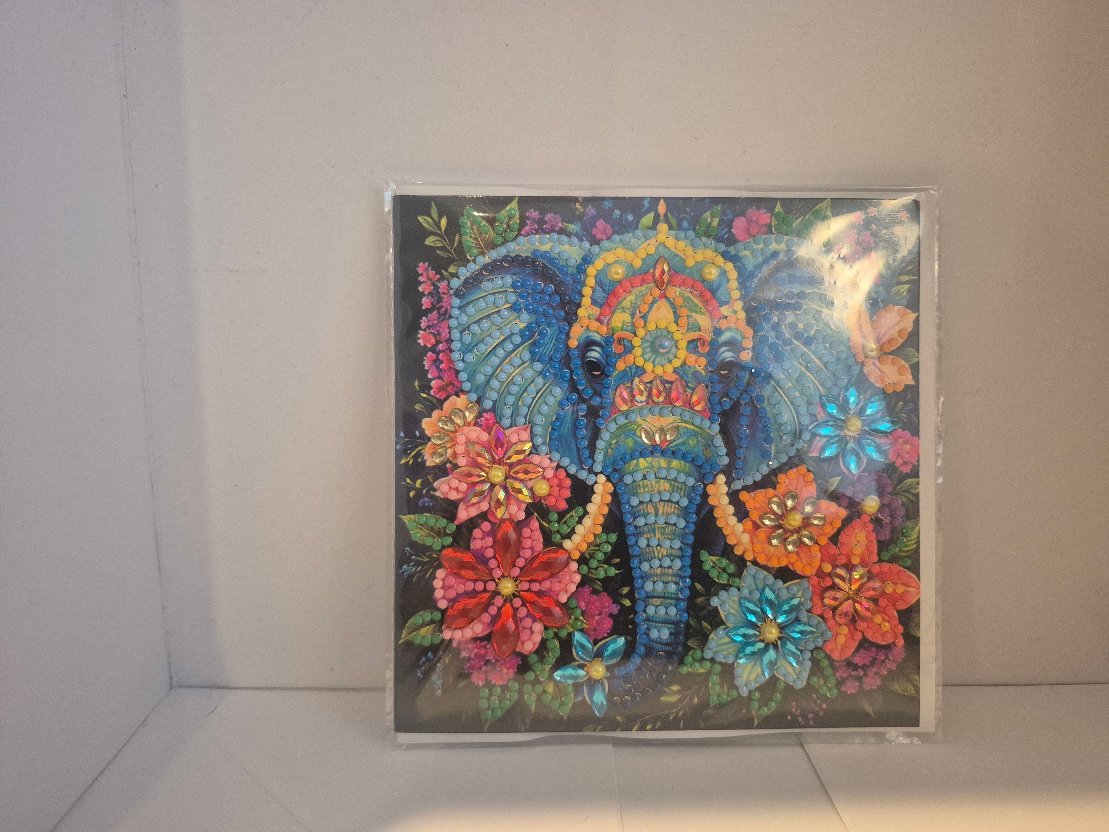 Elephant amongst the flowers card Seahorse Creations AU