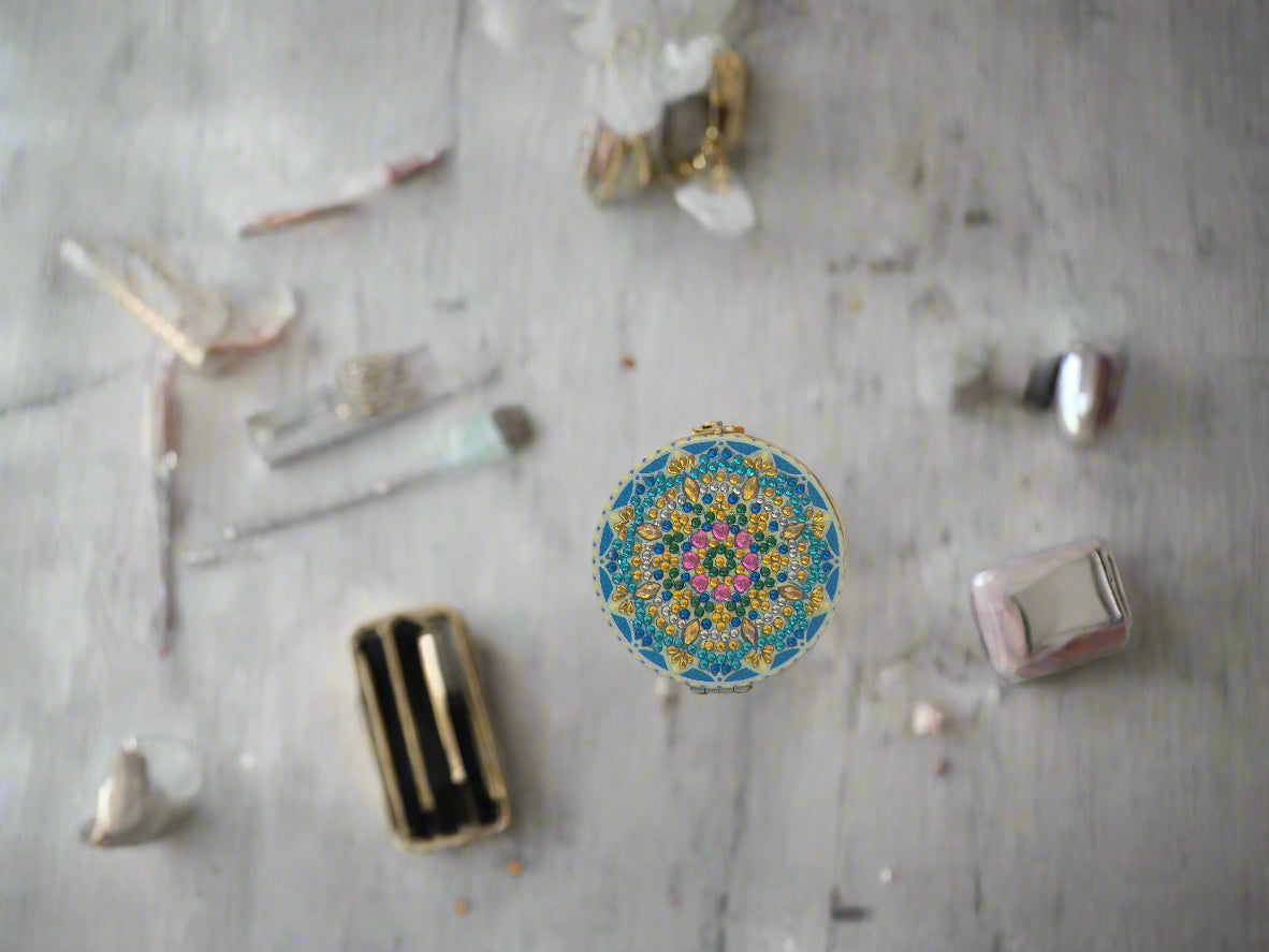mandala compact mirror Seahorse Creations AU