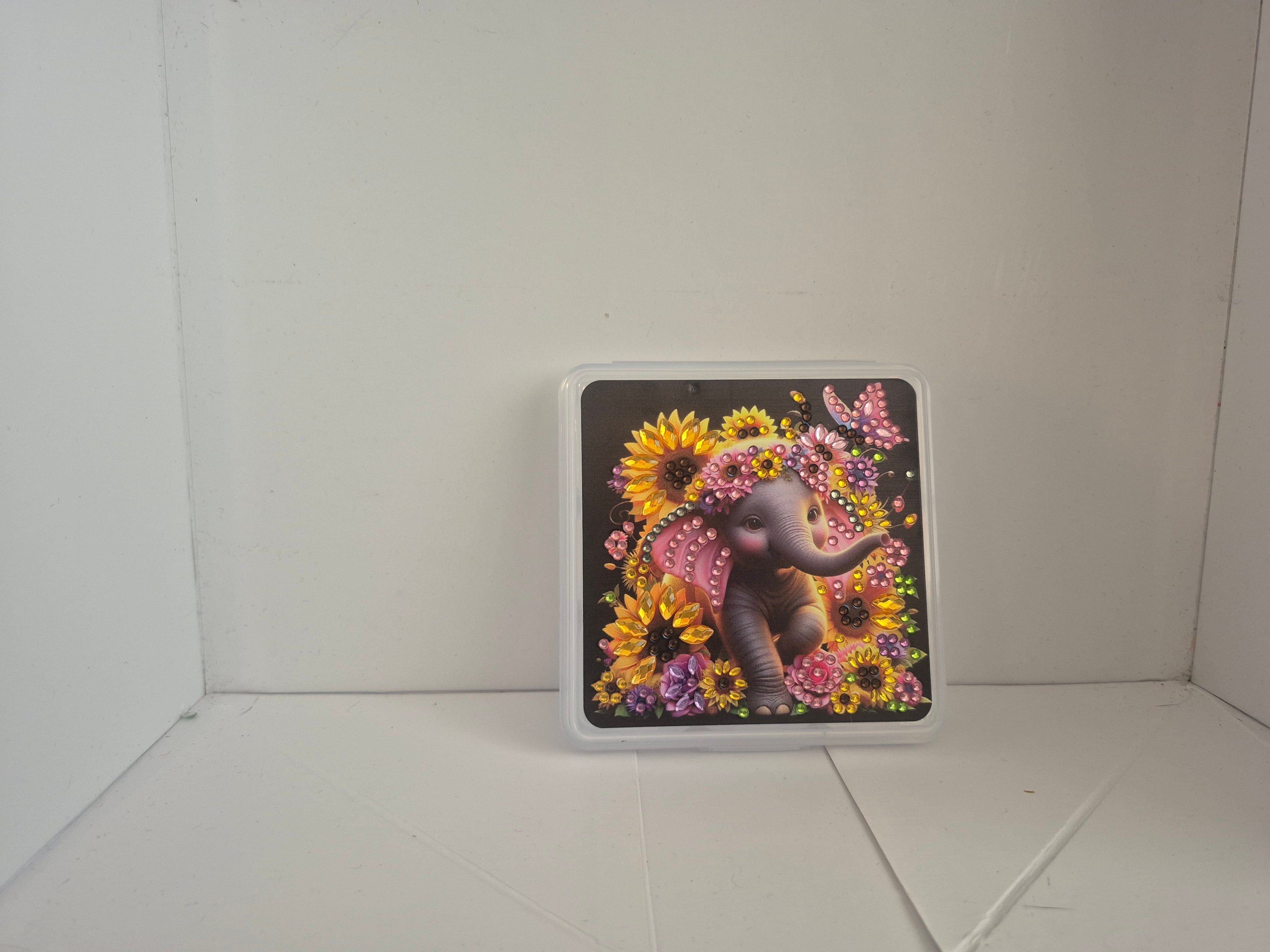 Elephant square storage container Seahorse Creations AU