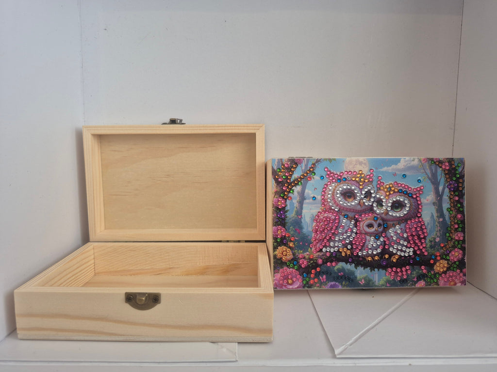 Owl Wooden Box Seahorse Creations AU