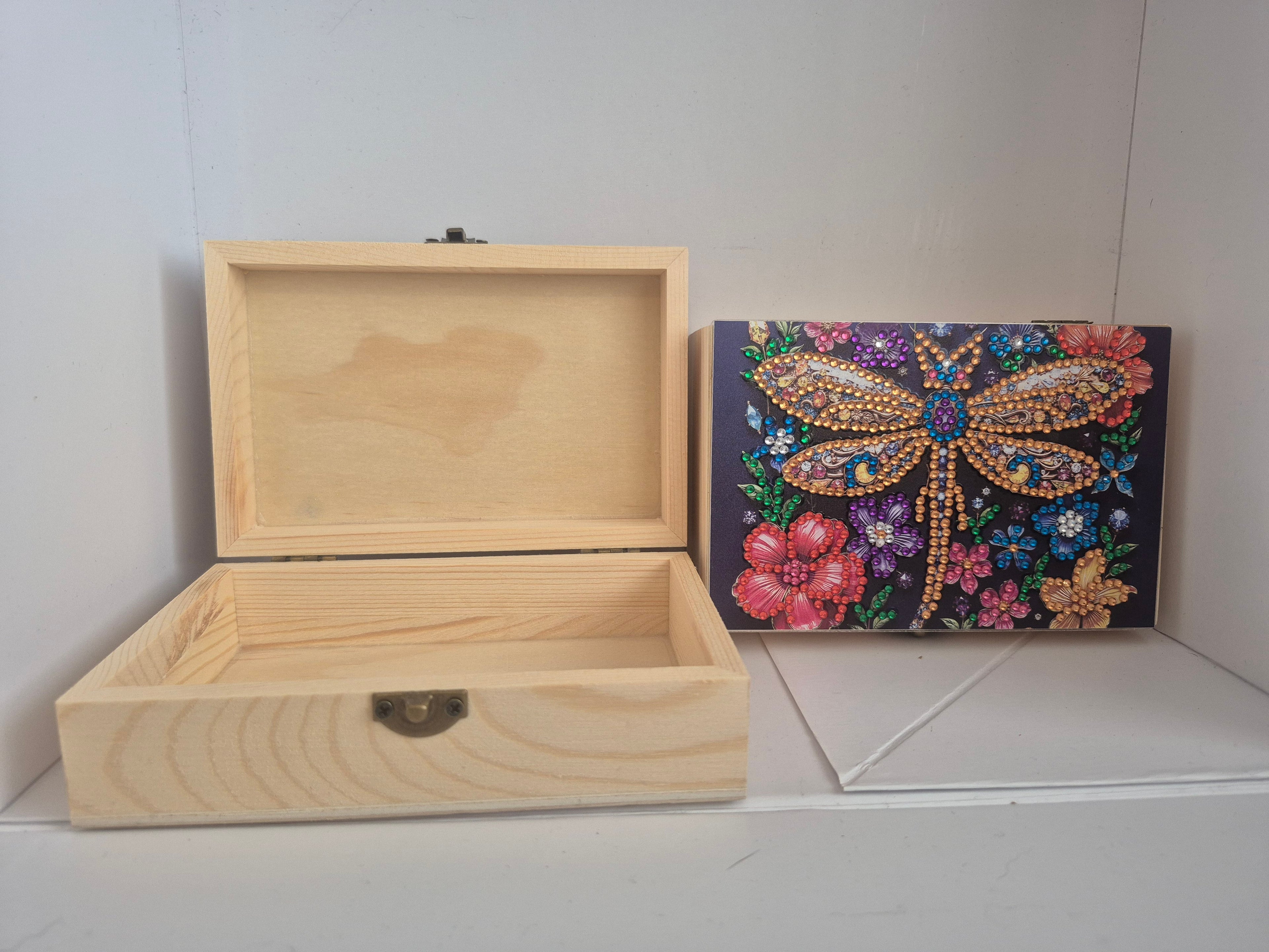 Dragonfly Wooden Box Seahorse Creations AU