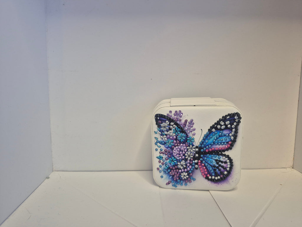blue butterfly jewellery box Seahorse Creations AU