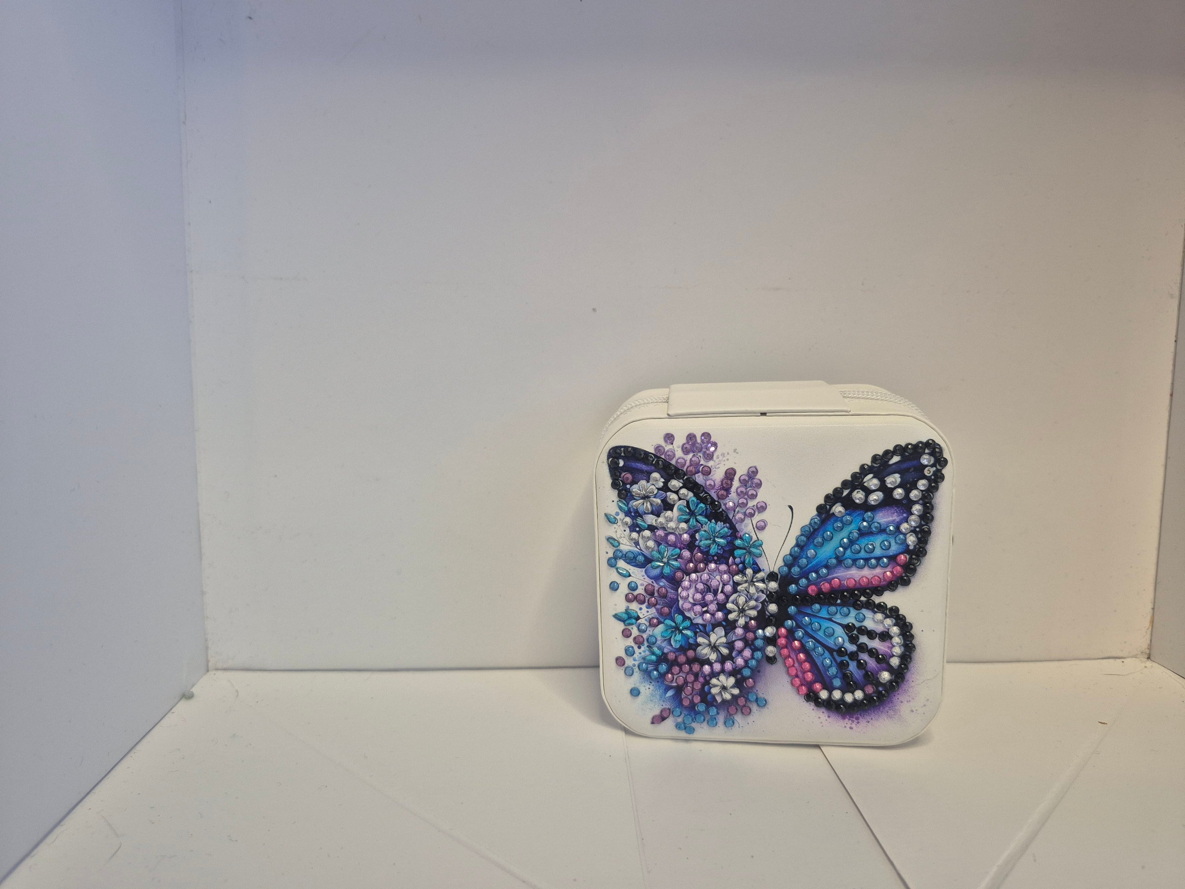 blue butterfly jewellery box Seahorse Creations AU