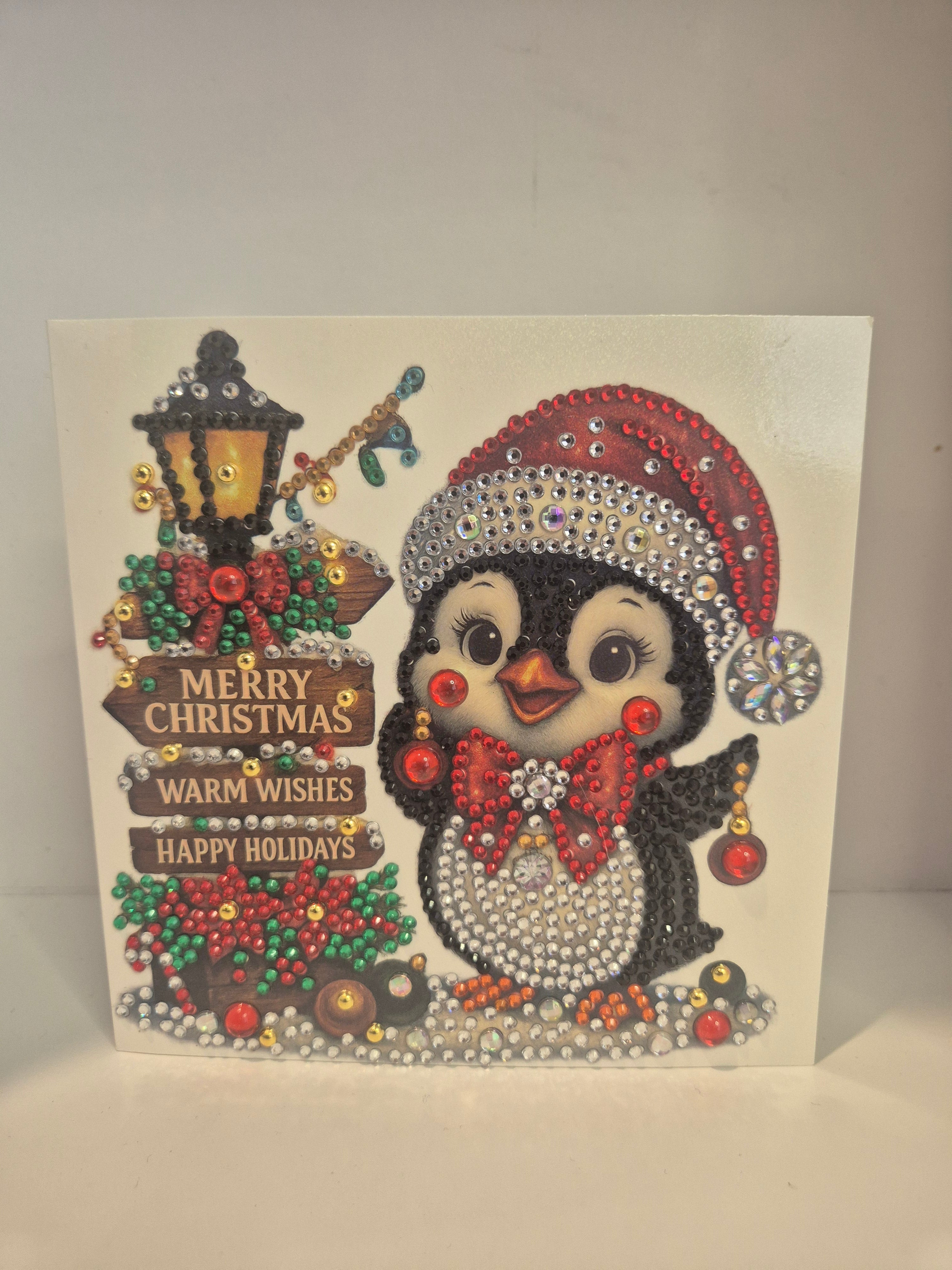 Light me up penguin card Seahorse Creations AU