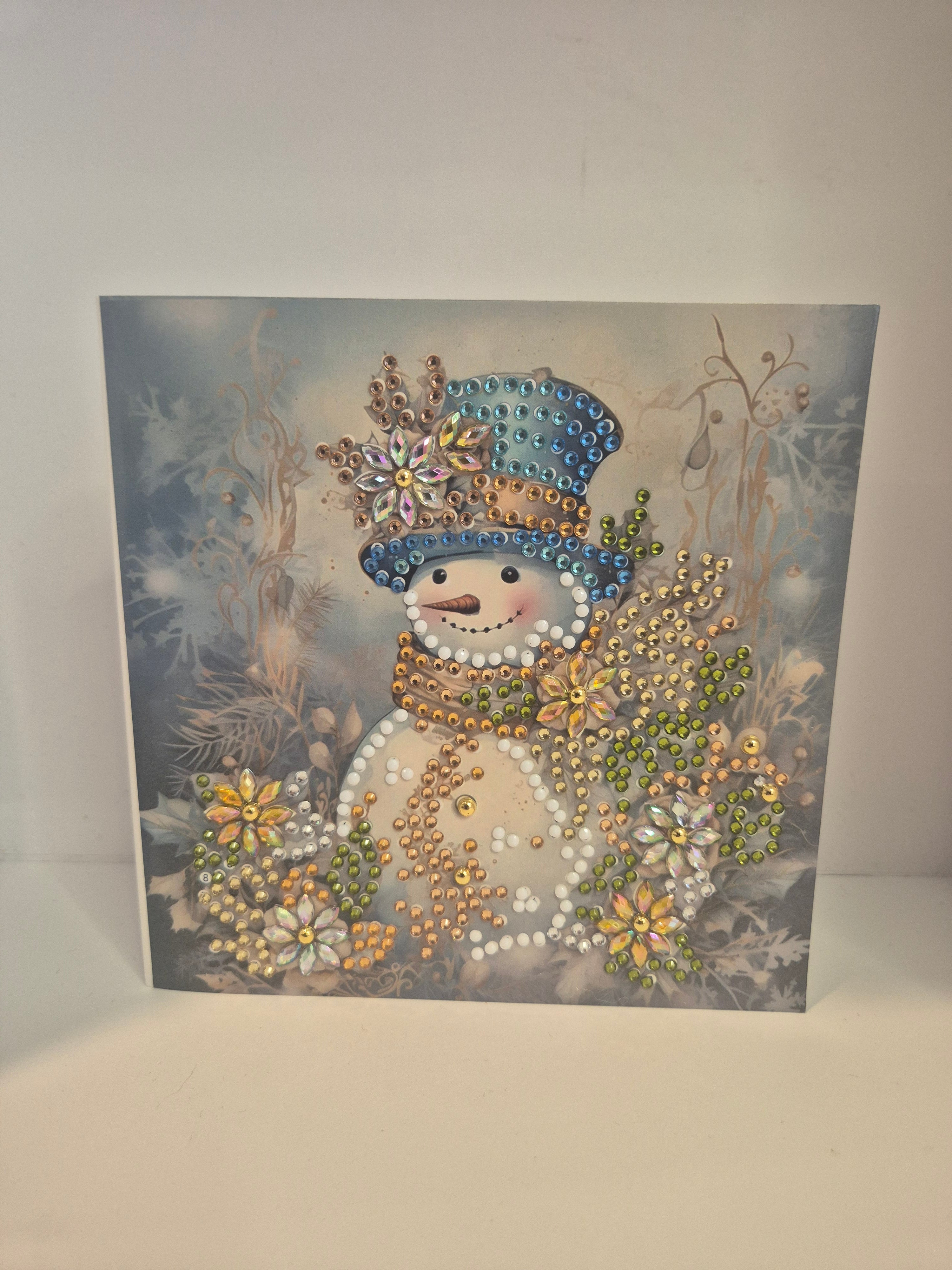 Blue Hat Snowman Seahorse Creations AU