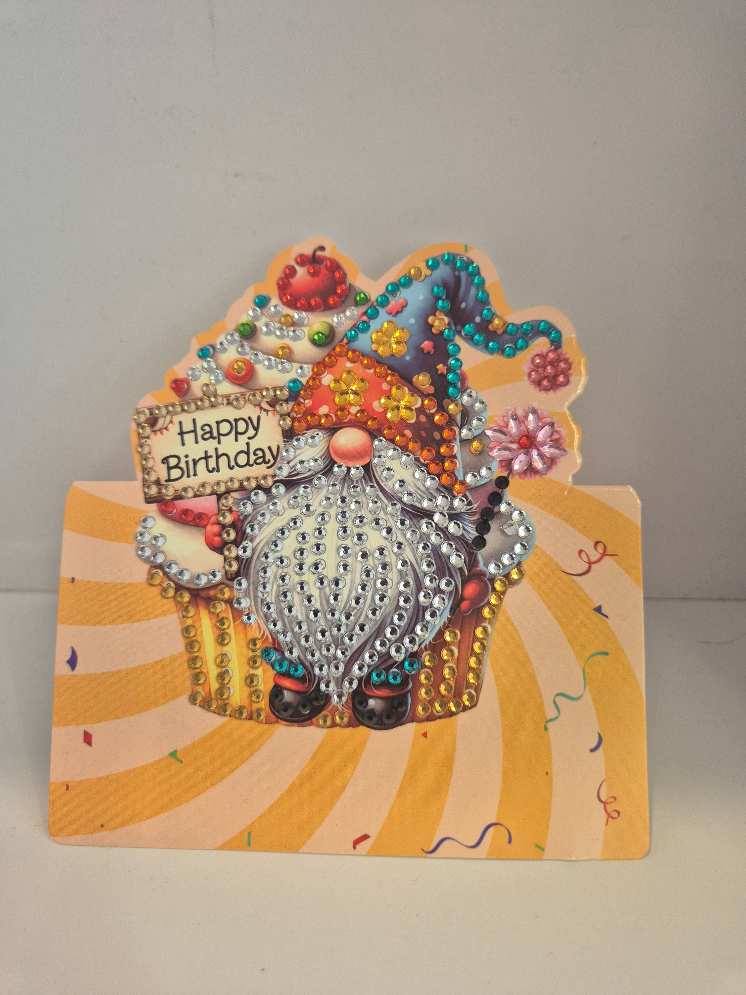 HBD Gnome cupcake Seahorse Creations AU