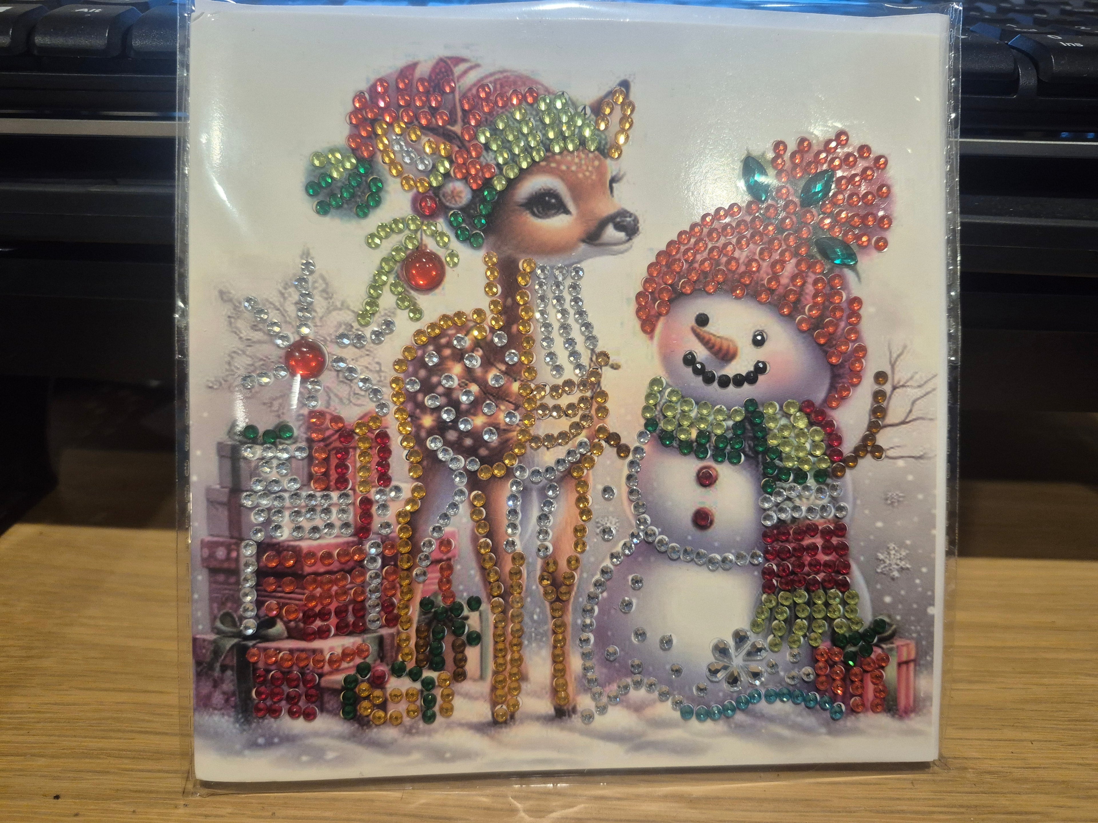 snowman and bambi christmas Seahorse Creations AU