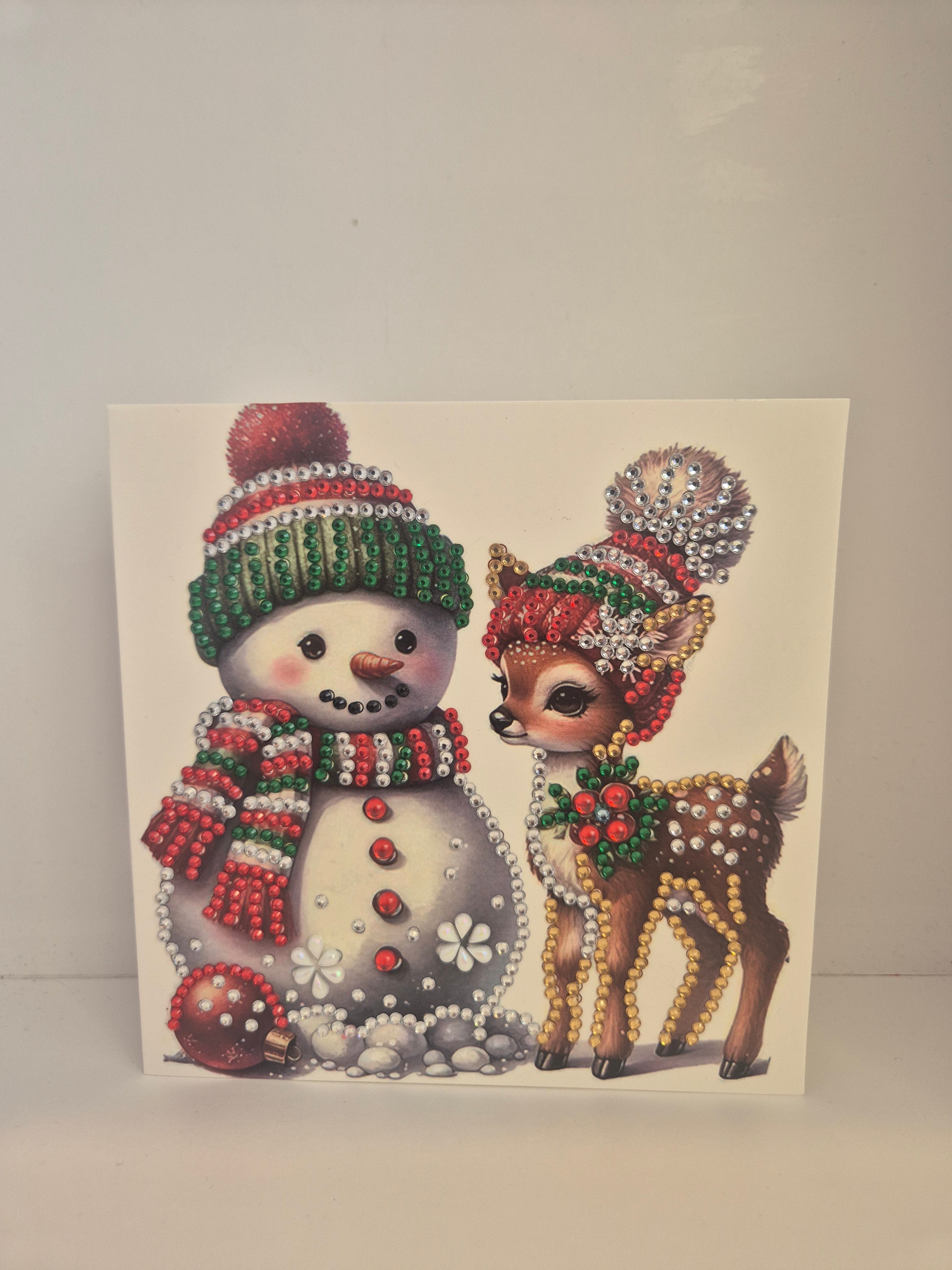 snowman wishes card Seahorse Creations AU