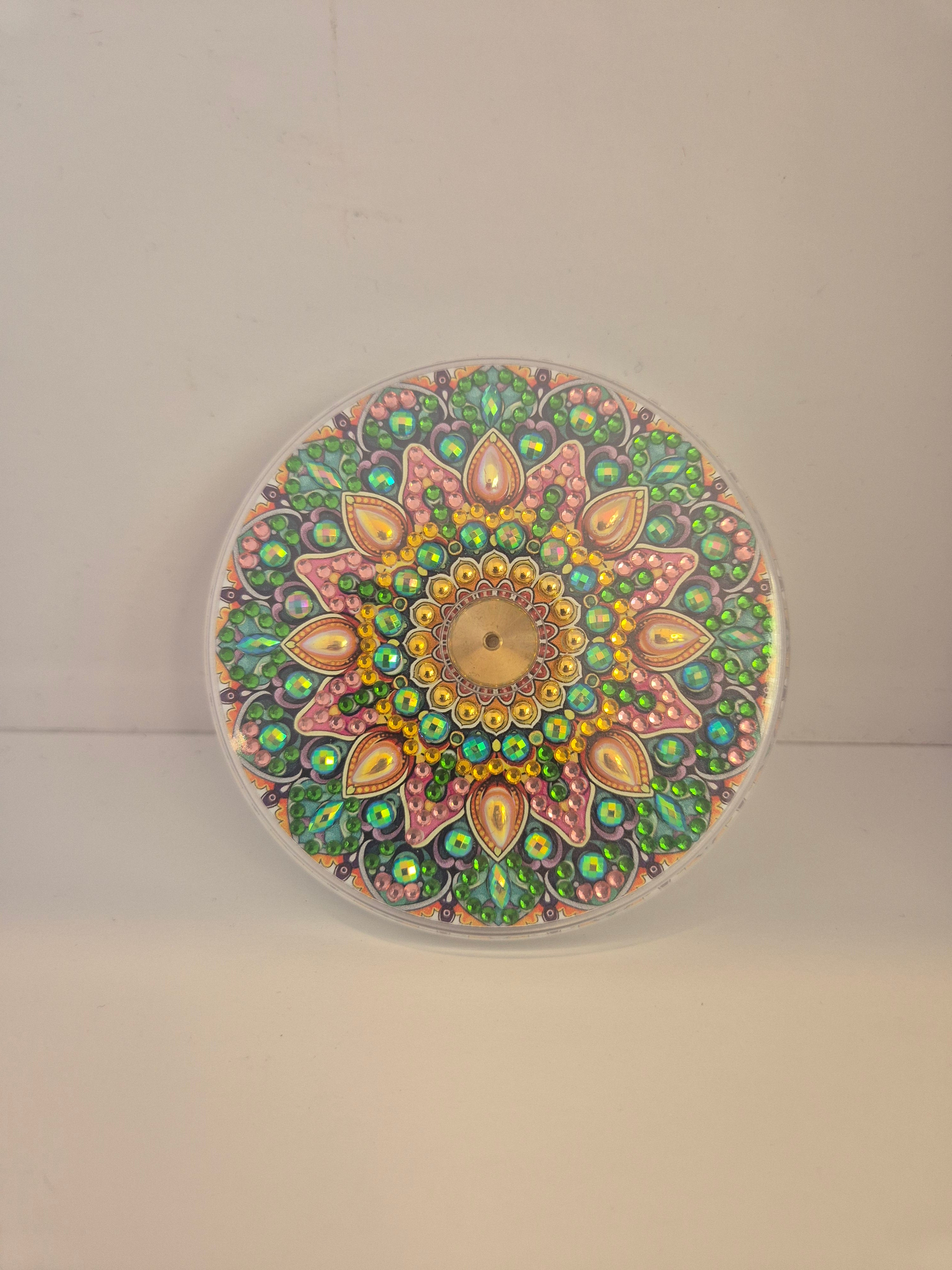 Green Mandala Incence holder Seahorse Creations AU