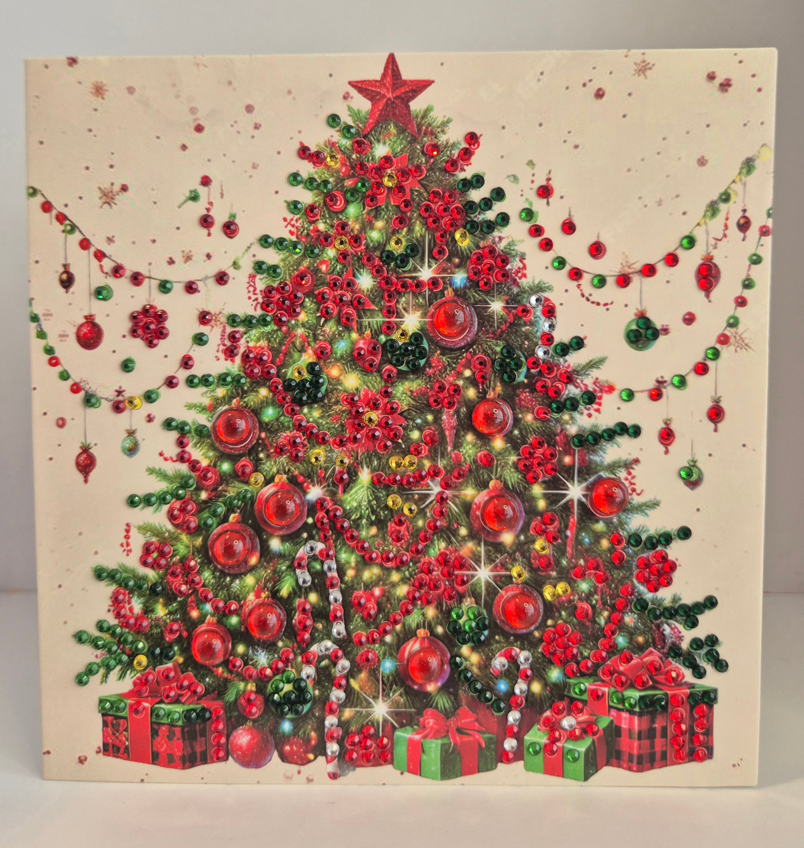 red  deciorated tree Seahorse Creations AU