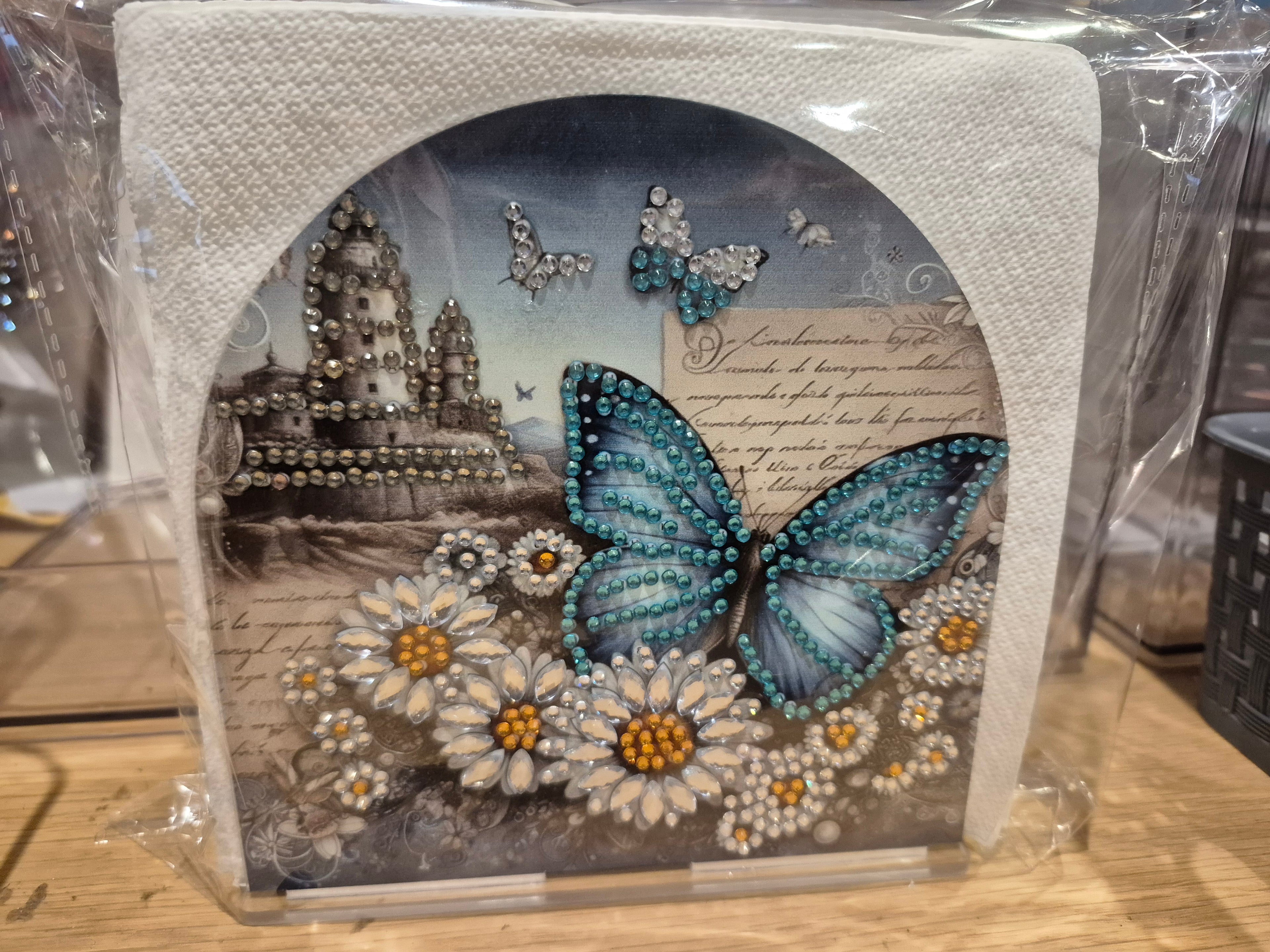 daisies and buterfly napkin holder Seahorse Creations AU