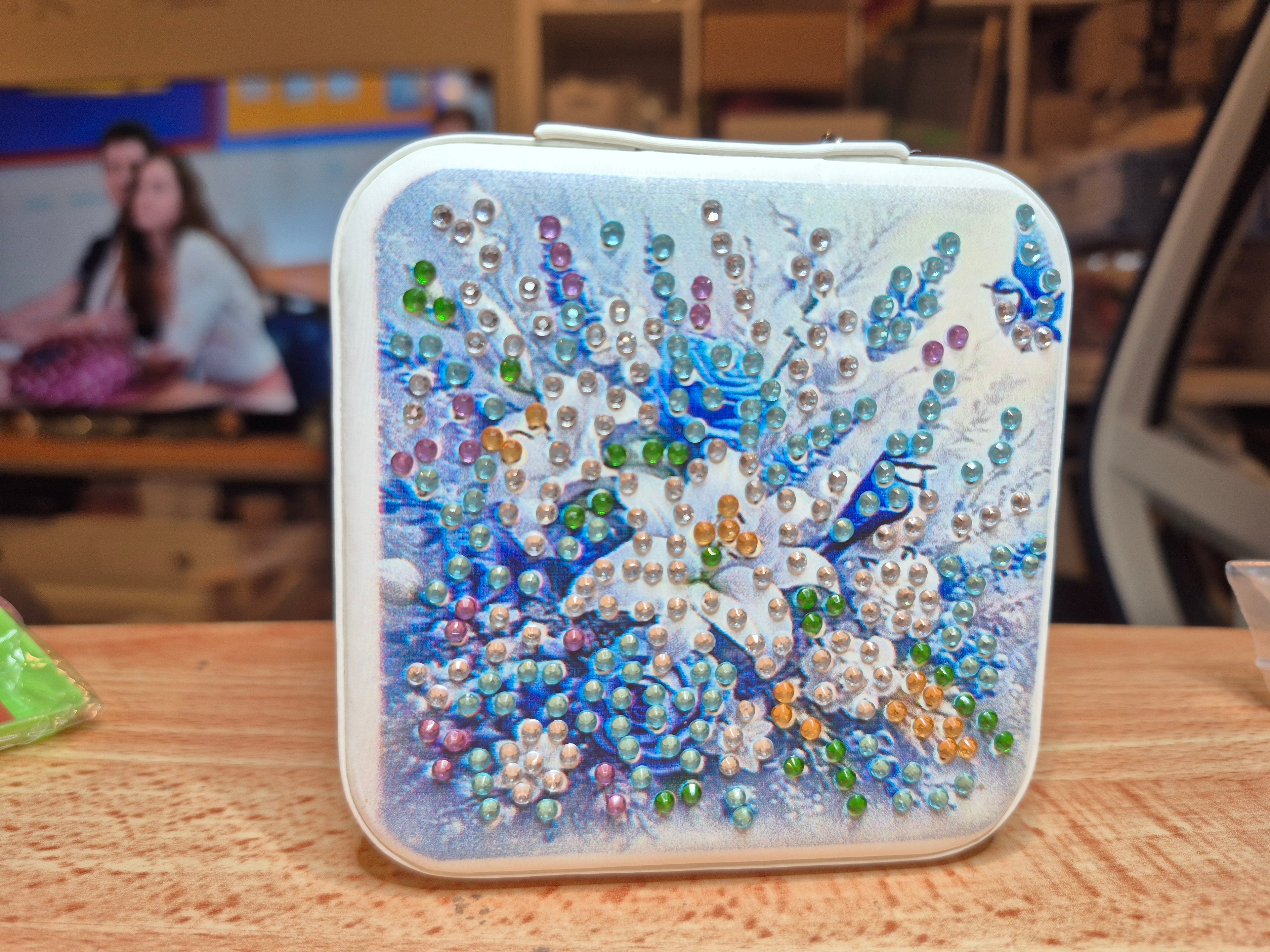 Jewellery box -white, flower bouquet Seahorse Creations AU