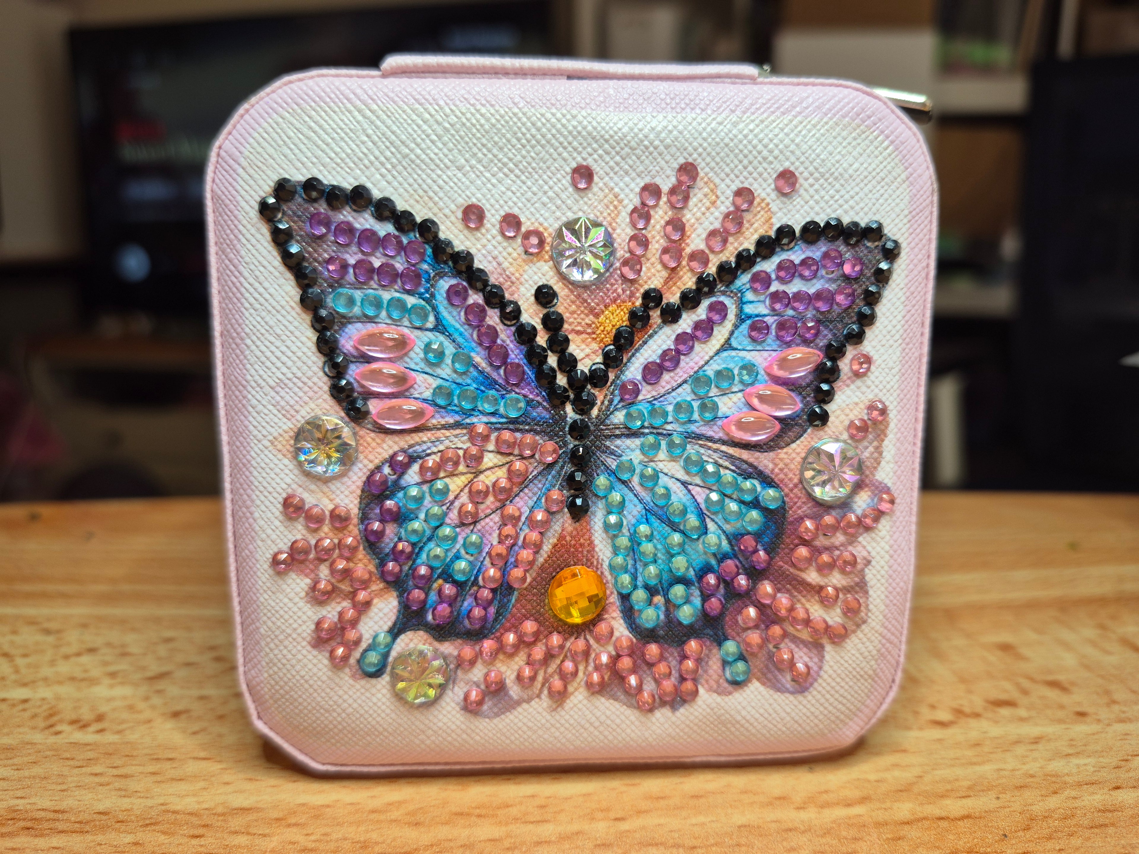Jewellery box -pink,butterfly Seahorse Creations AU