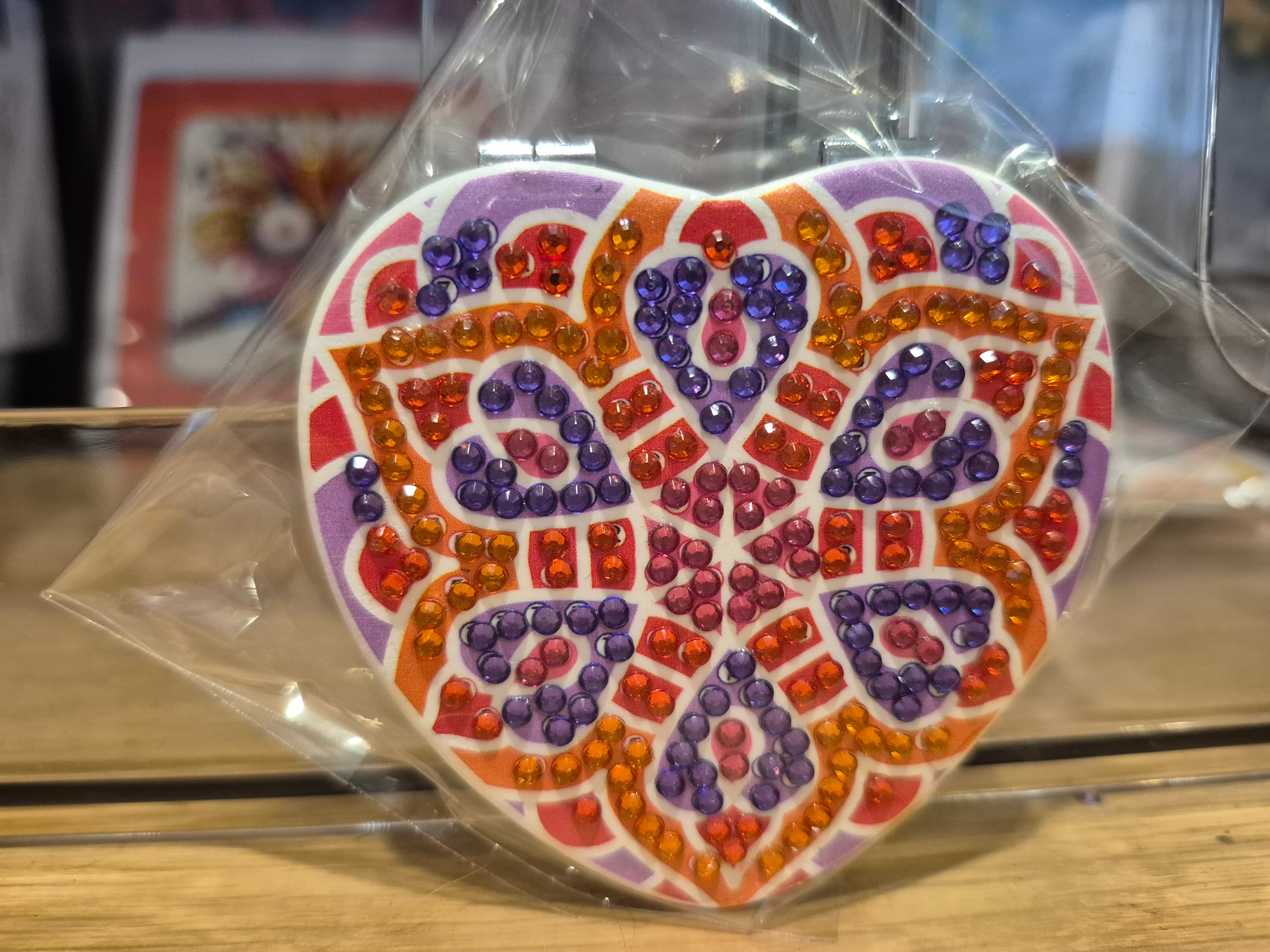 Mirrors - Compact, mandala heart Seahorse Creations AU