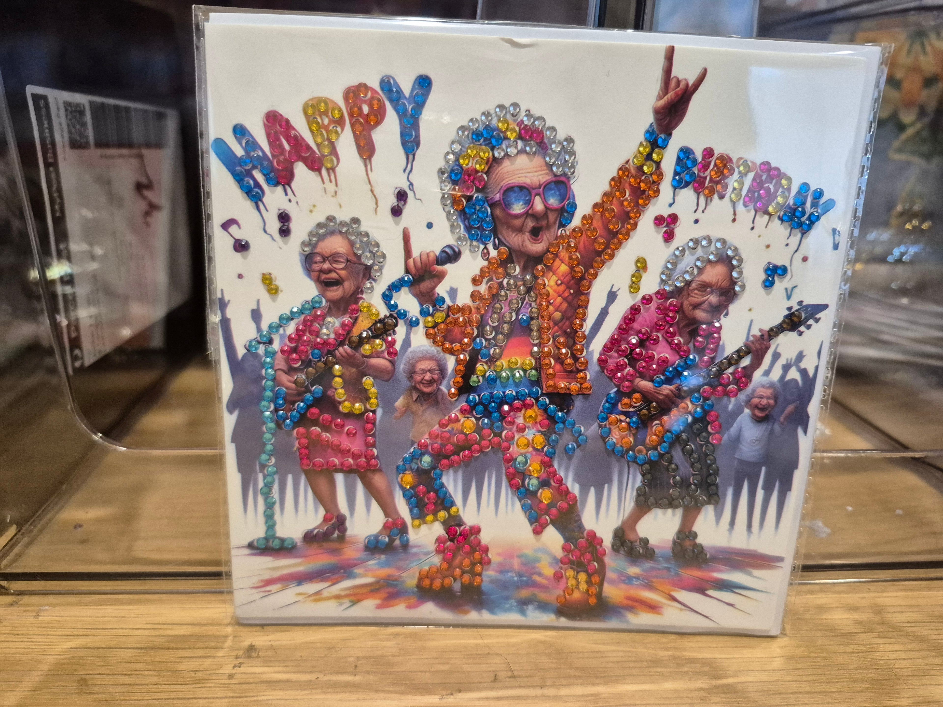 Cards - birthday, rockin oldies 3 Seahorse Creations AU