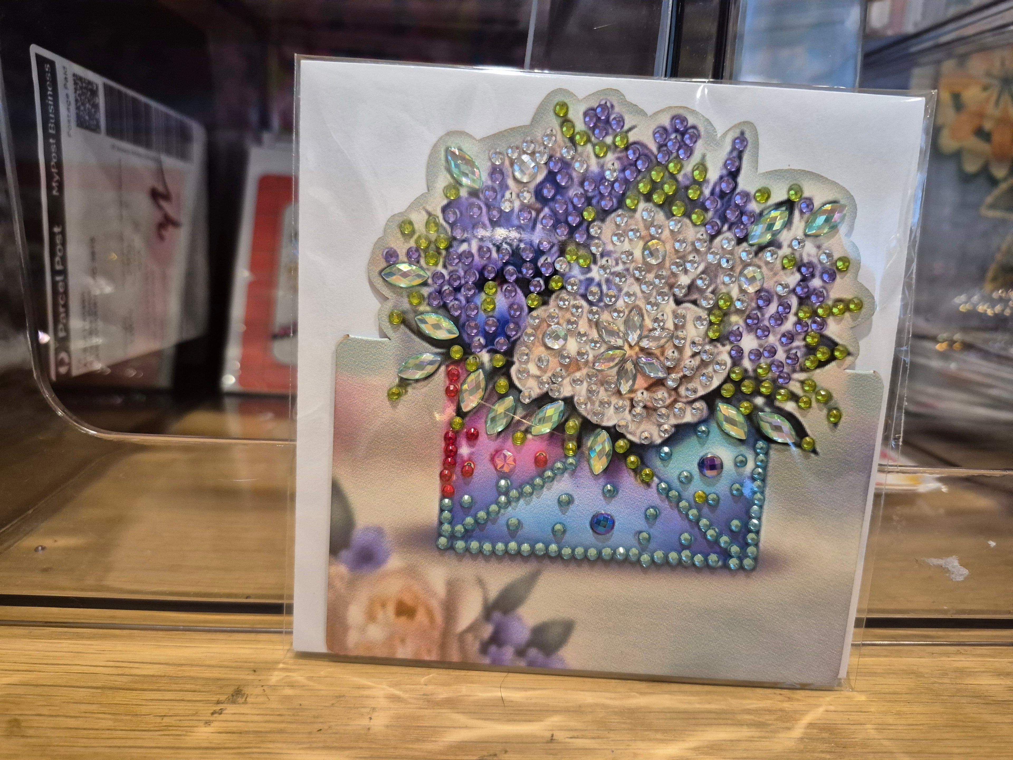 Cards -  greeting, mni, flower bouquet 6 Seahorse Creations AU