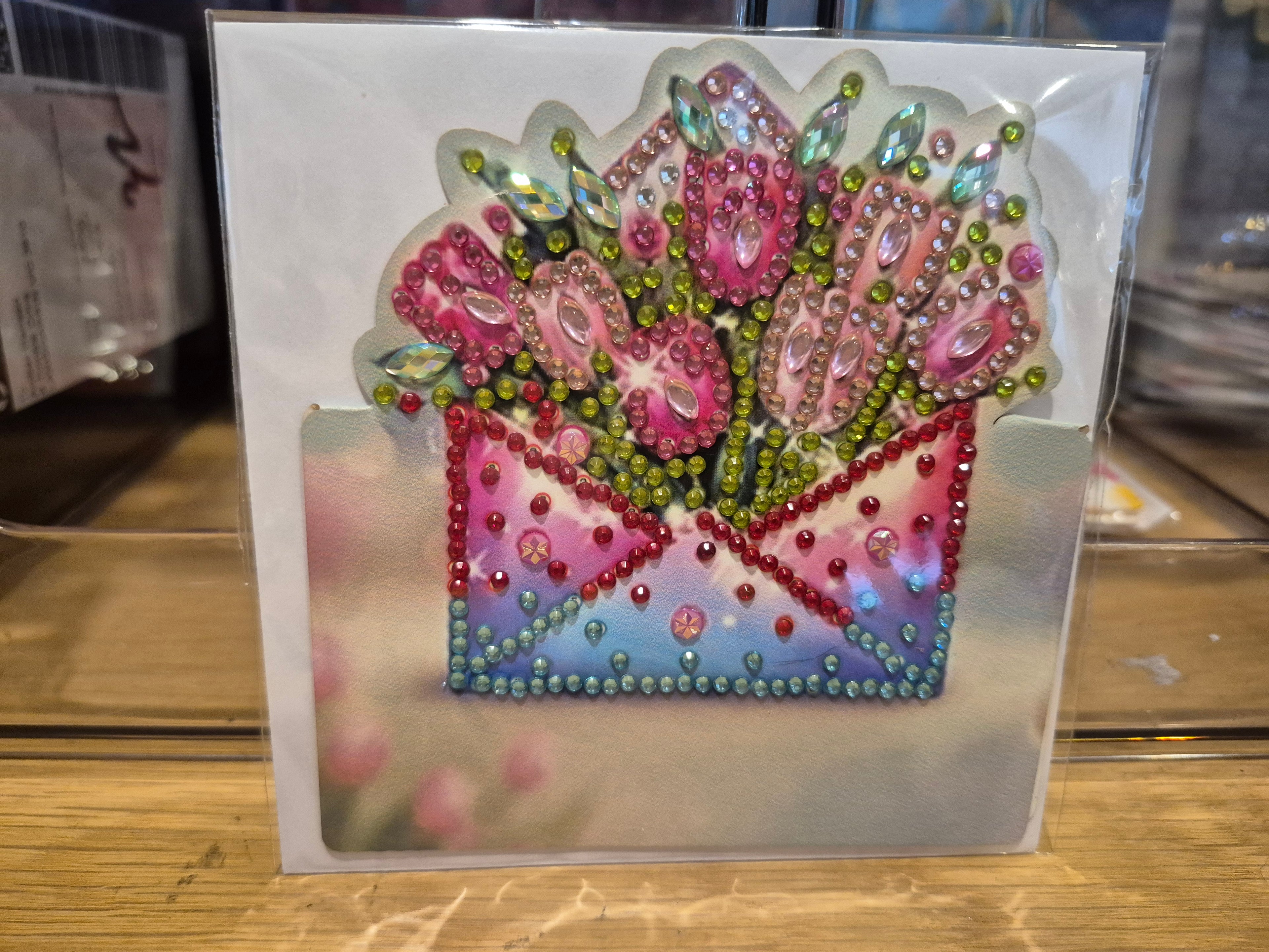 Cards -  greeting, mni, flower bouquet 4 Seahorse Creations AU