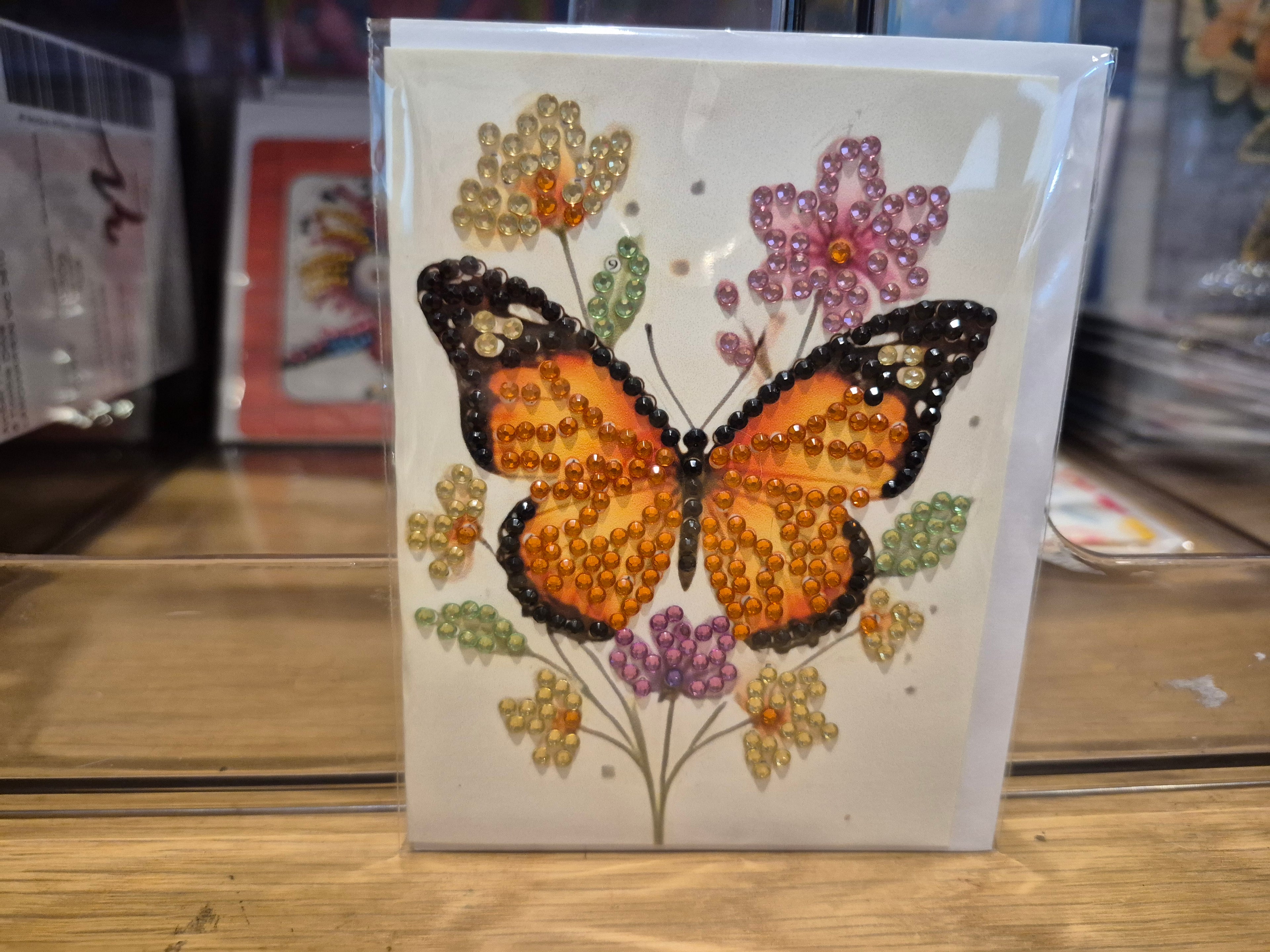 card -  greeting, mini butterfly  6 Seahorse Creations AU