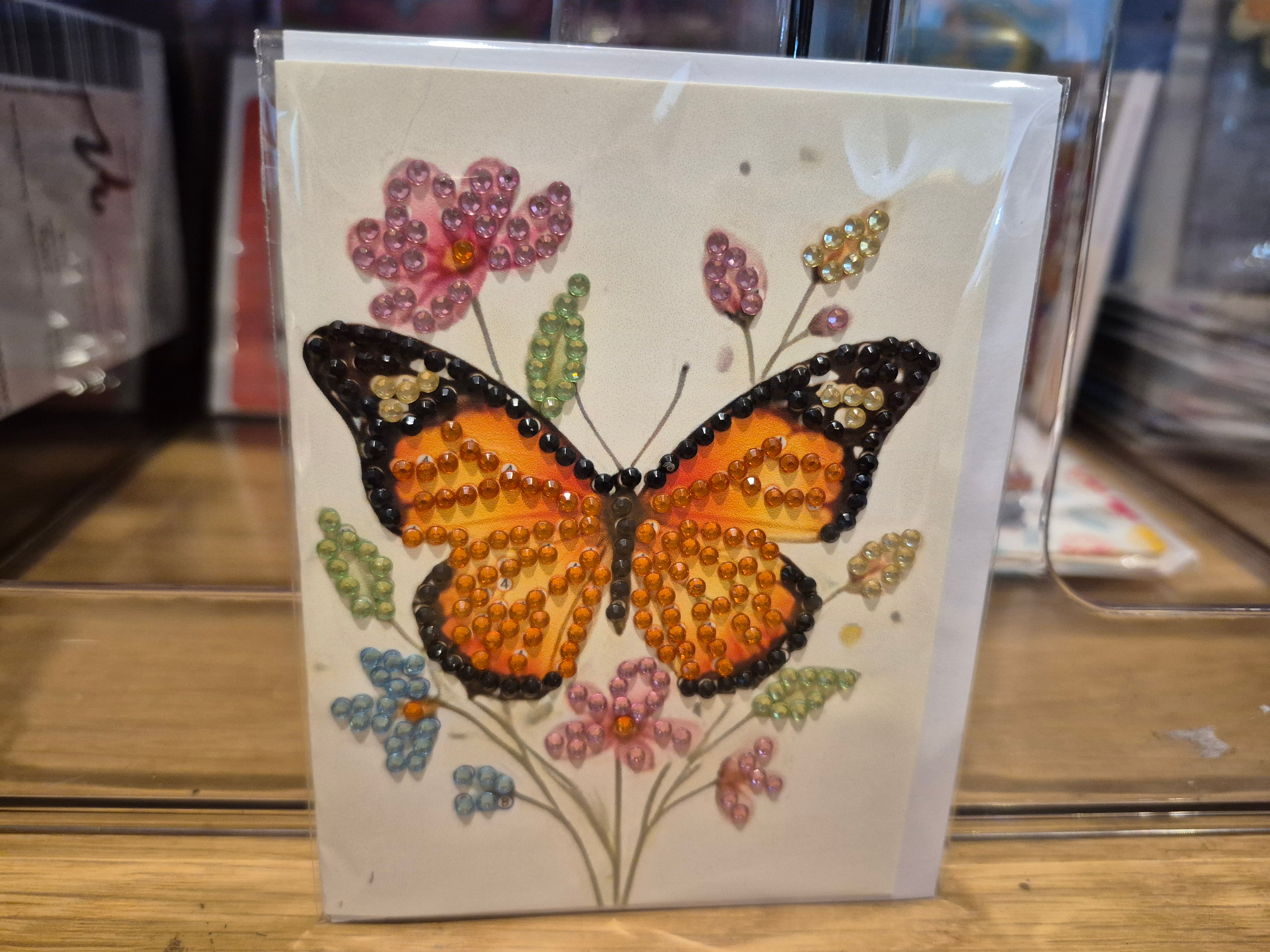 card -  greeting, mini butterfly  3 Seahorse Creations AU