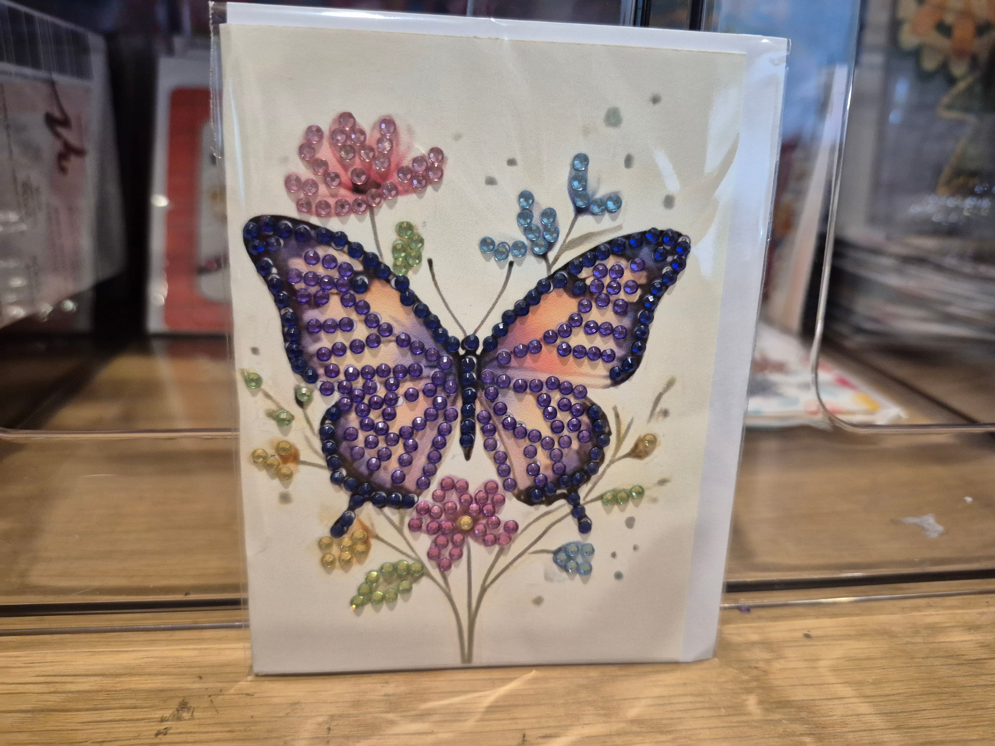 card -  greeting, mini butterfly  2 Seahorse Creations AU