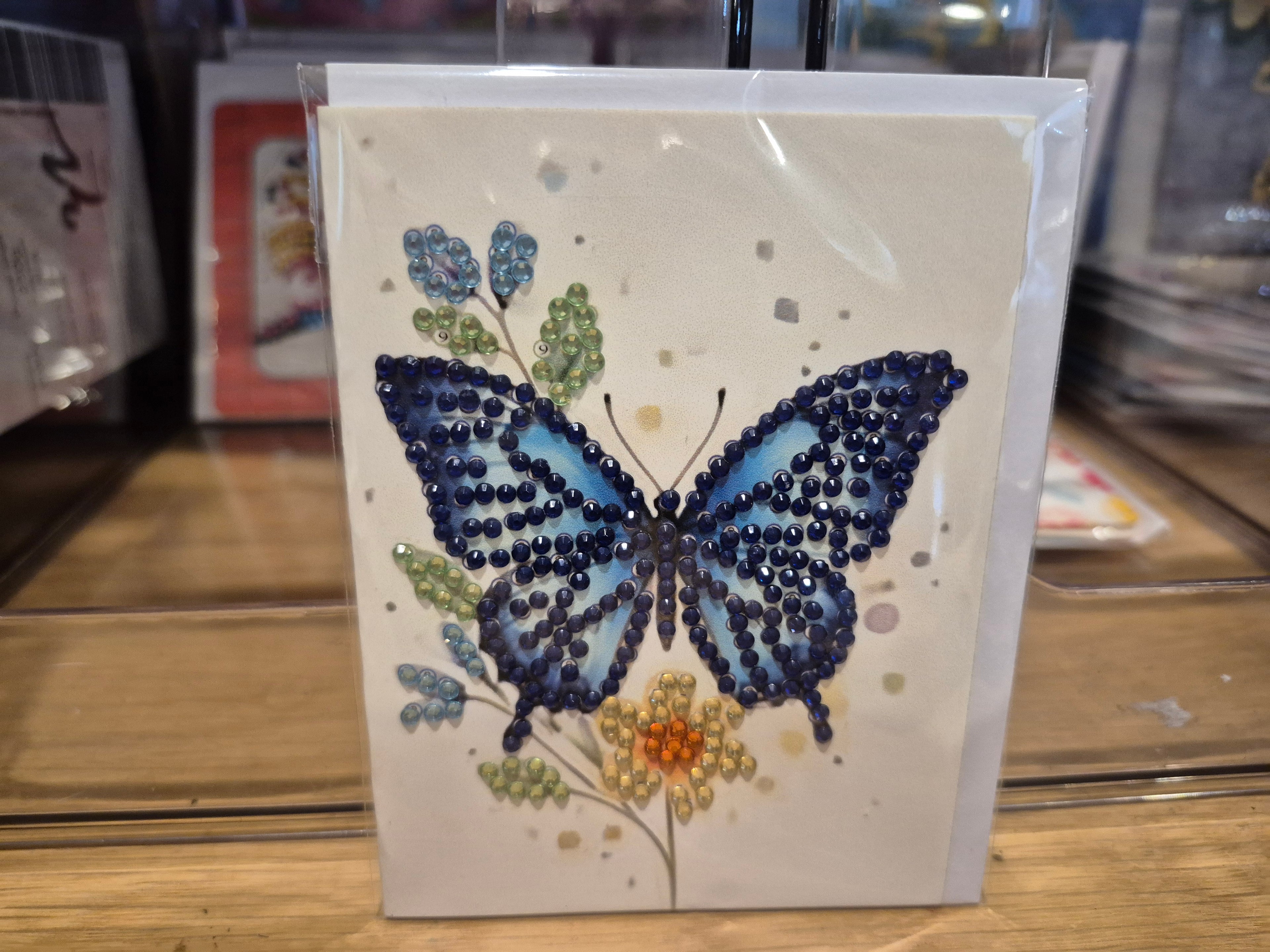 card -  greeting, mini butterfly  1 Seahorse Creations AU