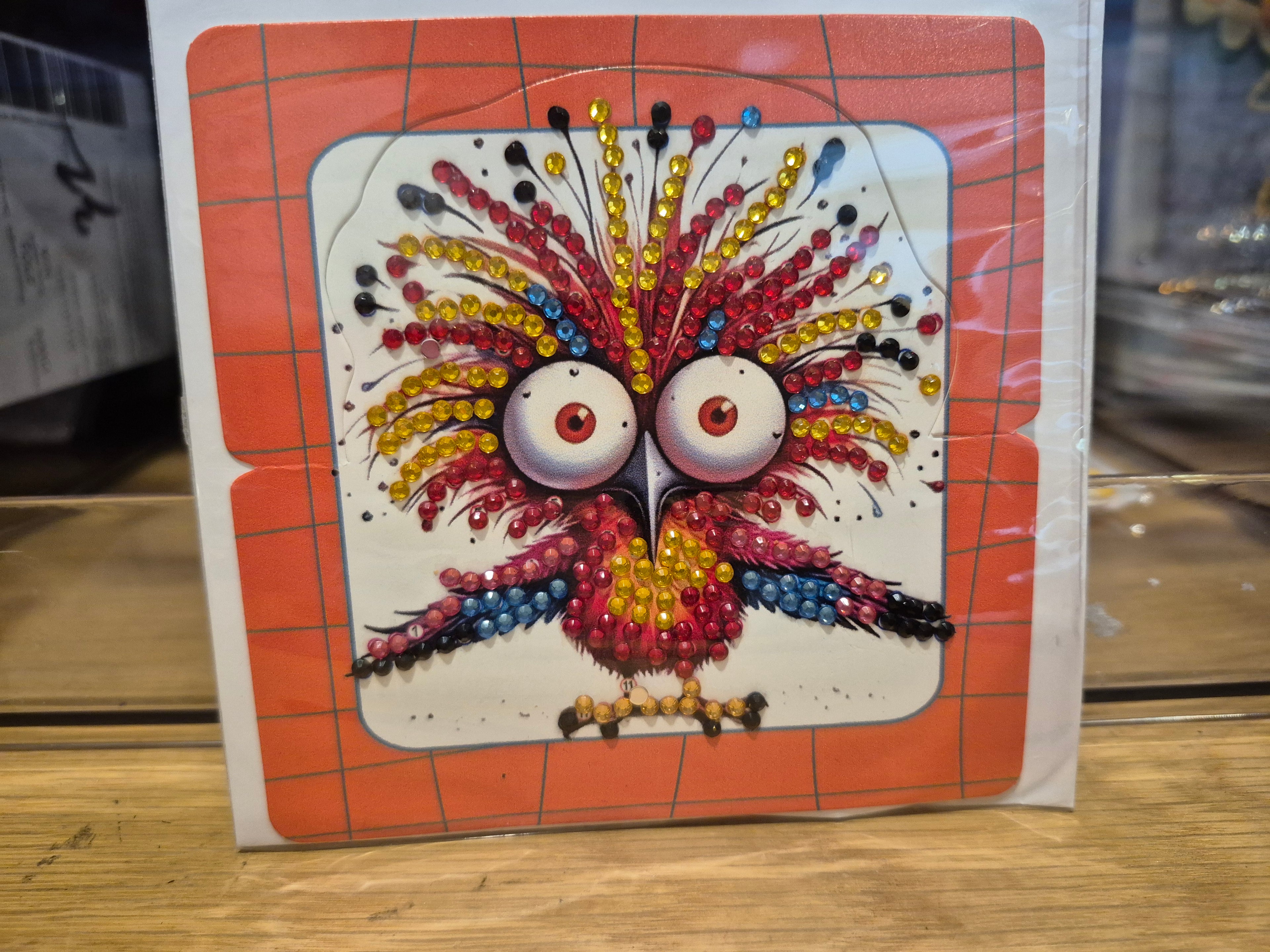 cards - greeting, mini, crazy bird 1 Seahorse Creations AU