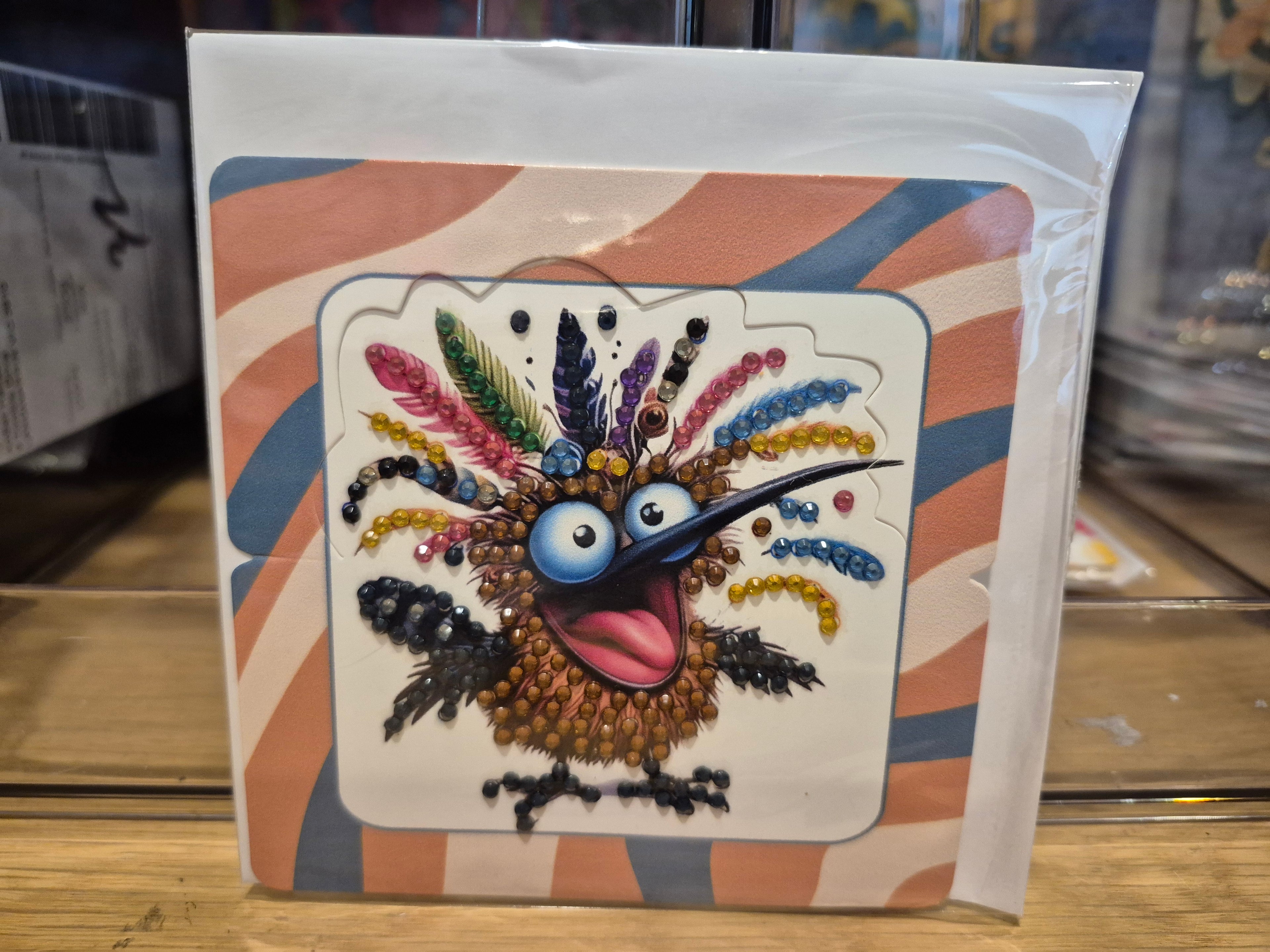 cards - greeting, mini, crazy bird 5 Seahorse Creations AU