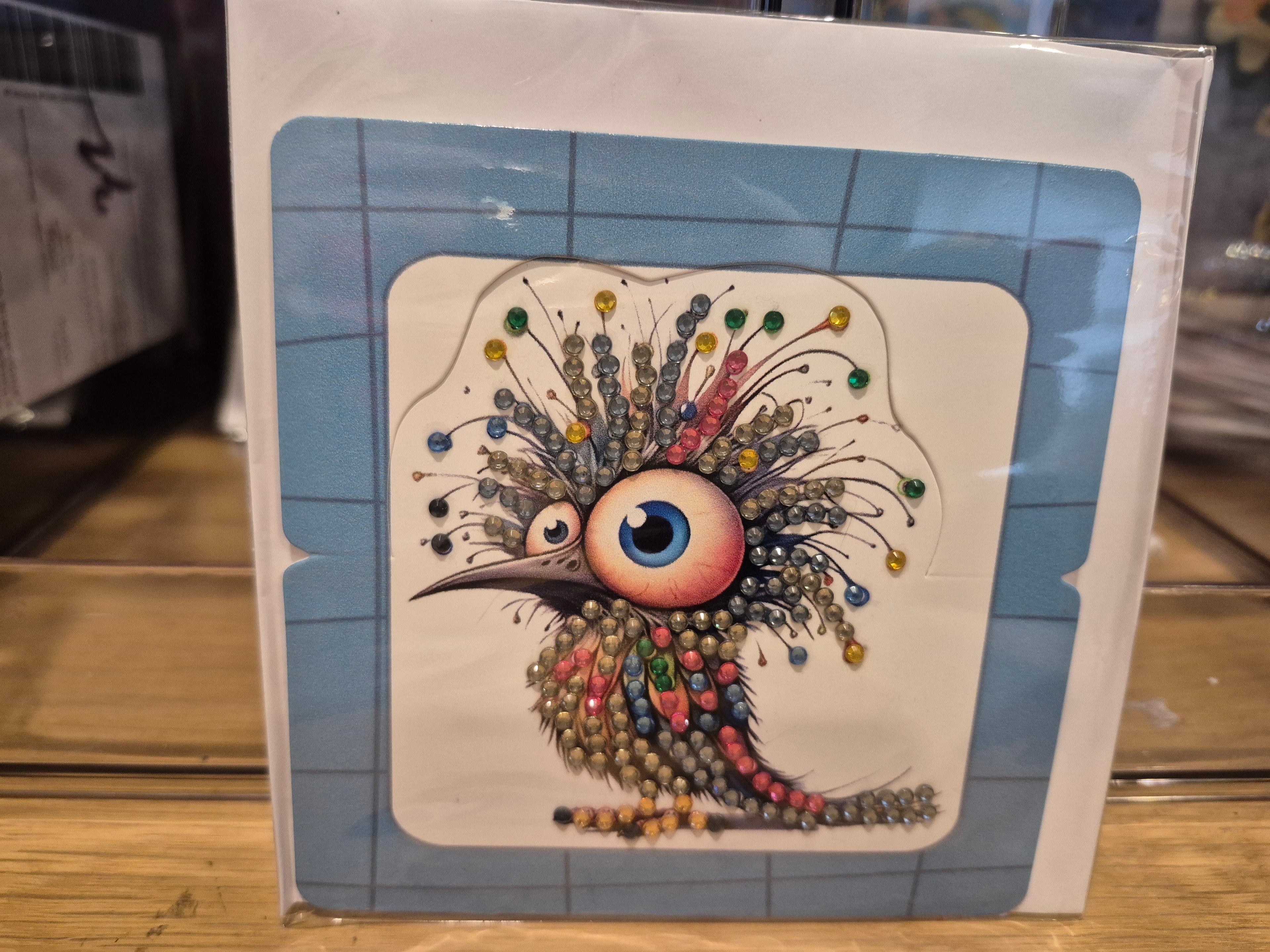 cards - greeting, mini, crazy bird 2 Seahorse Creations AU