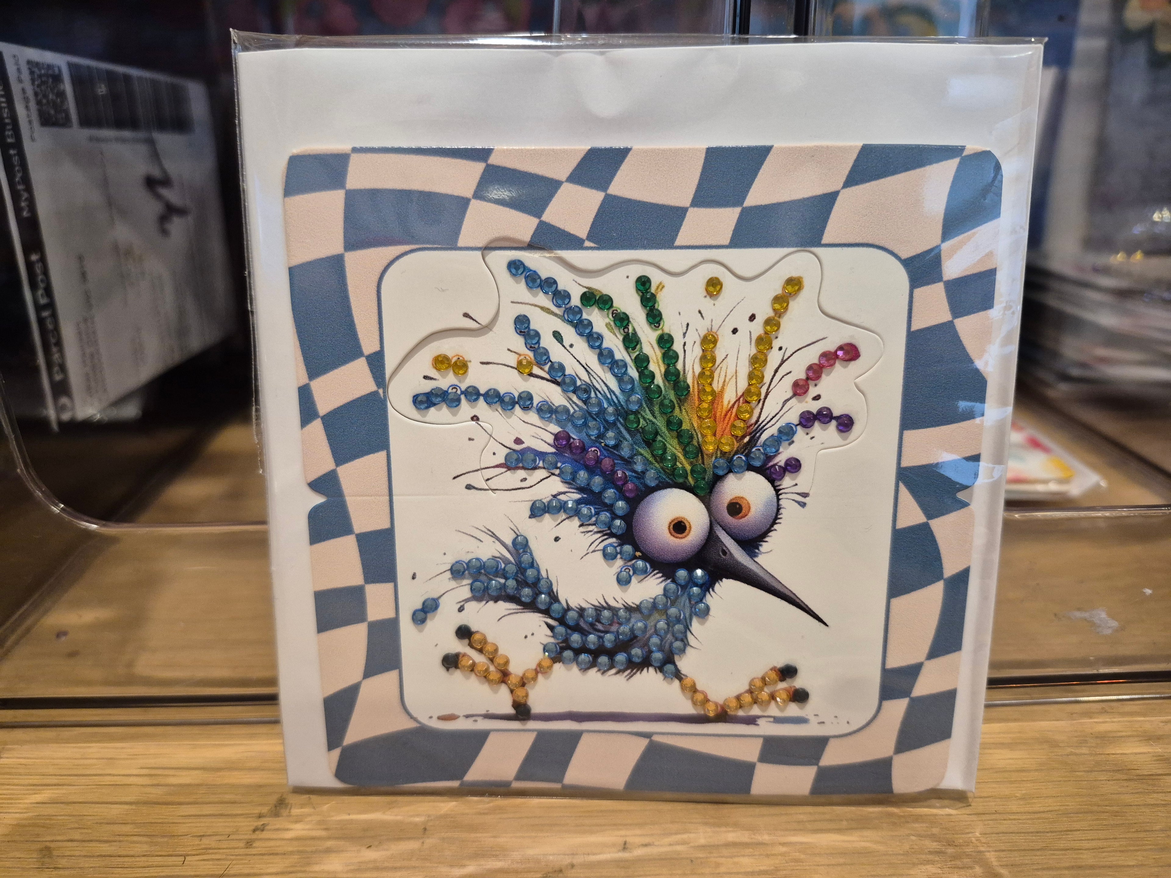cards - greeting, mini, crazy bird 4 Seahorse Creations AU