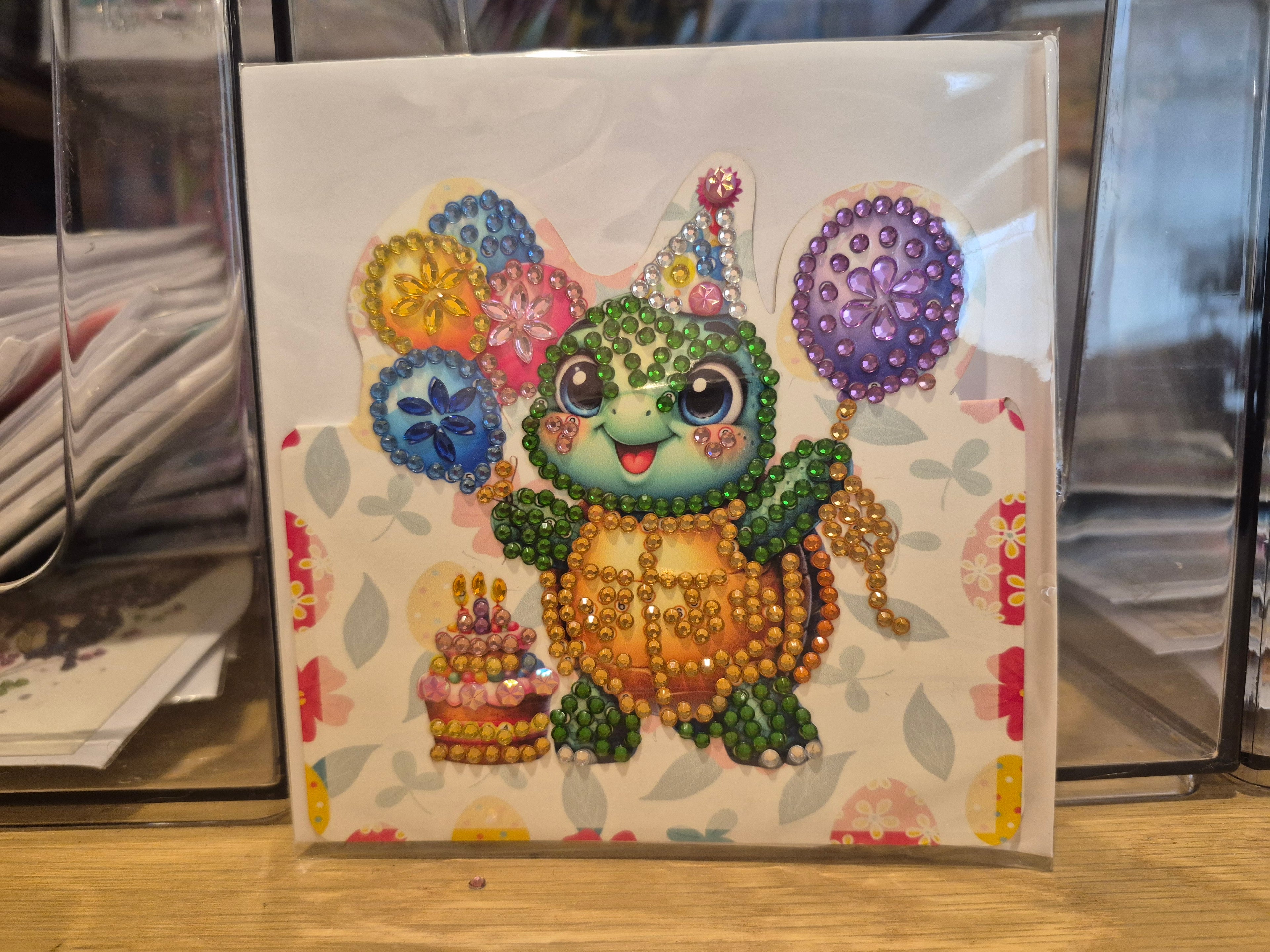 Card - mini birthday, turtle with balloons Seahorse Creations AU