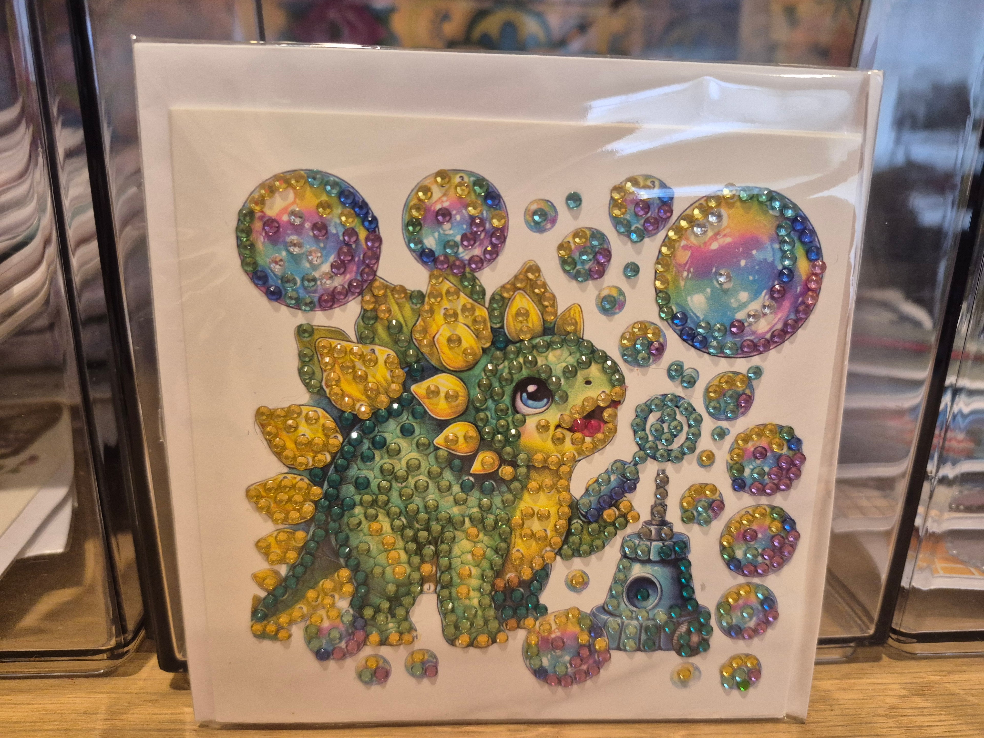 Card - birthday dinosaur with bubble machine Seahorse Creations AU