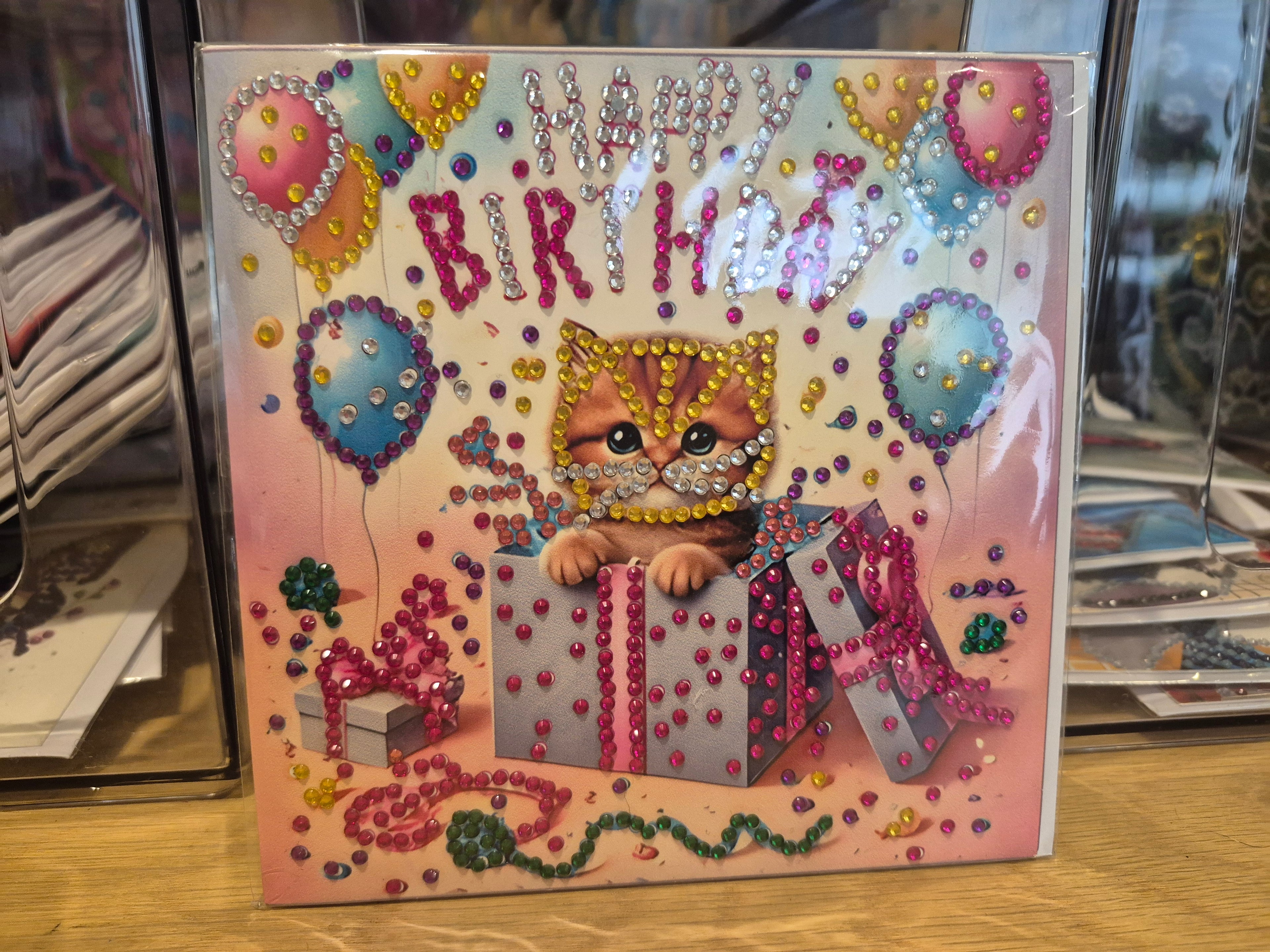 Cards - birthday,  cat in a box Seahorse Creations AU