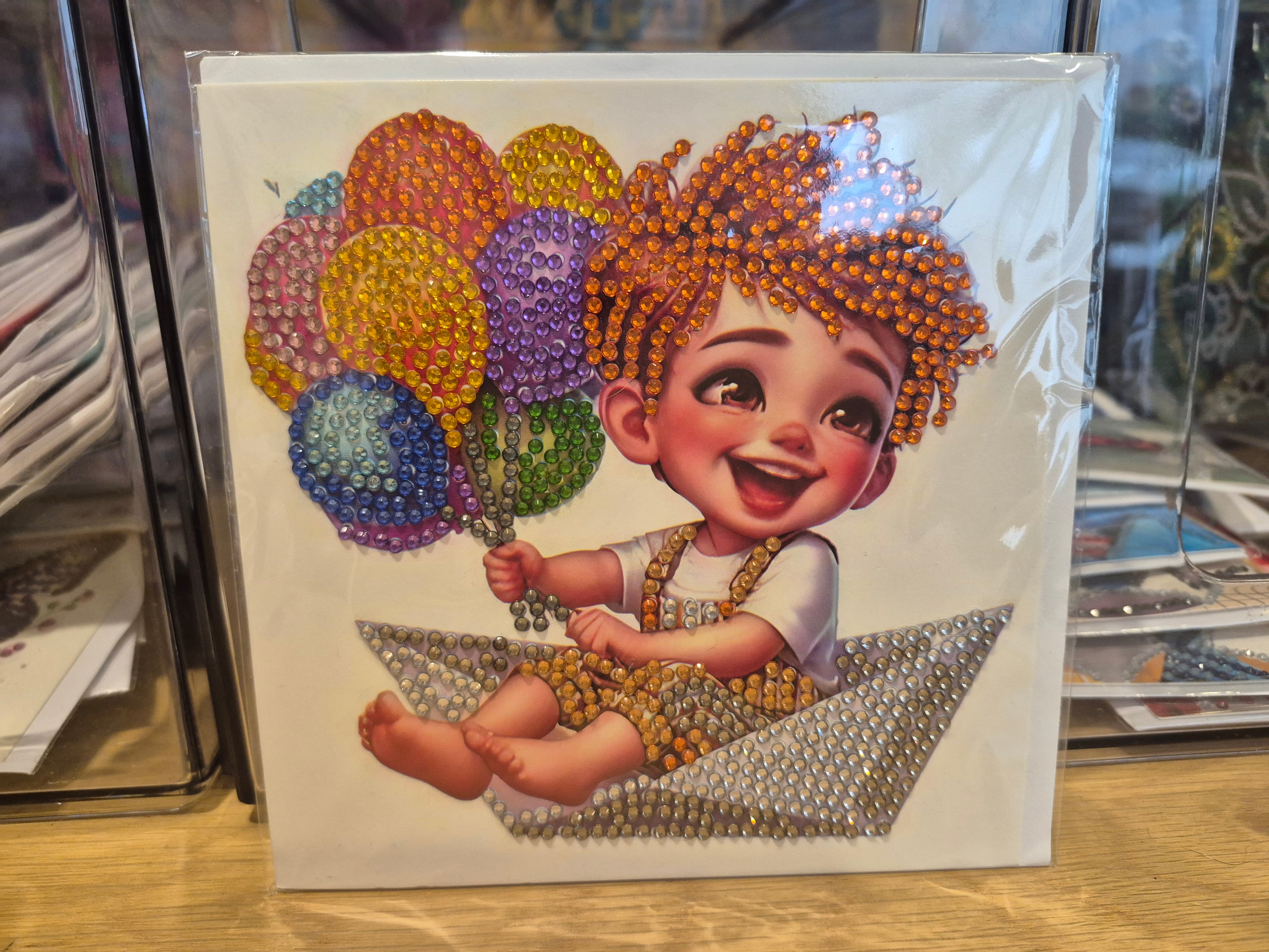 Cards - birthday, boy with balloons Seahorse Creations AU