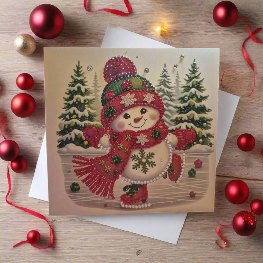 skating snowman Seahorse Creations AU