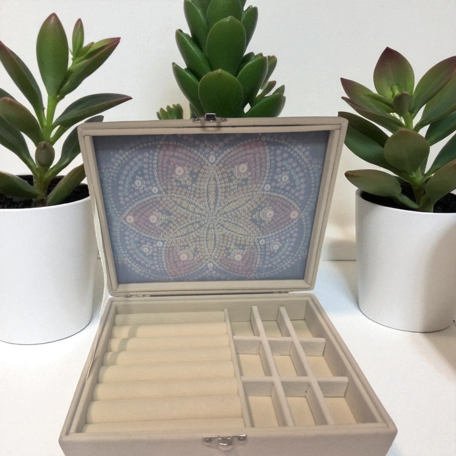 Mandala flower Large Jewellery box Seahorse Creations AU