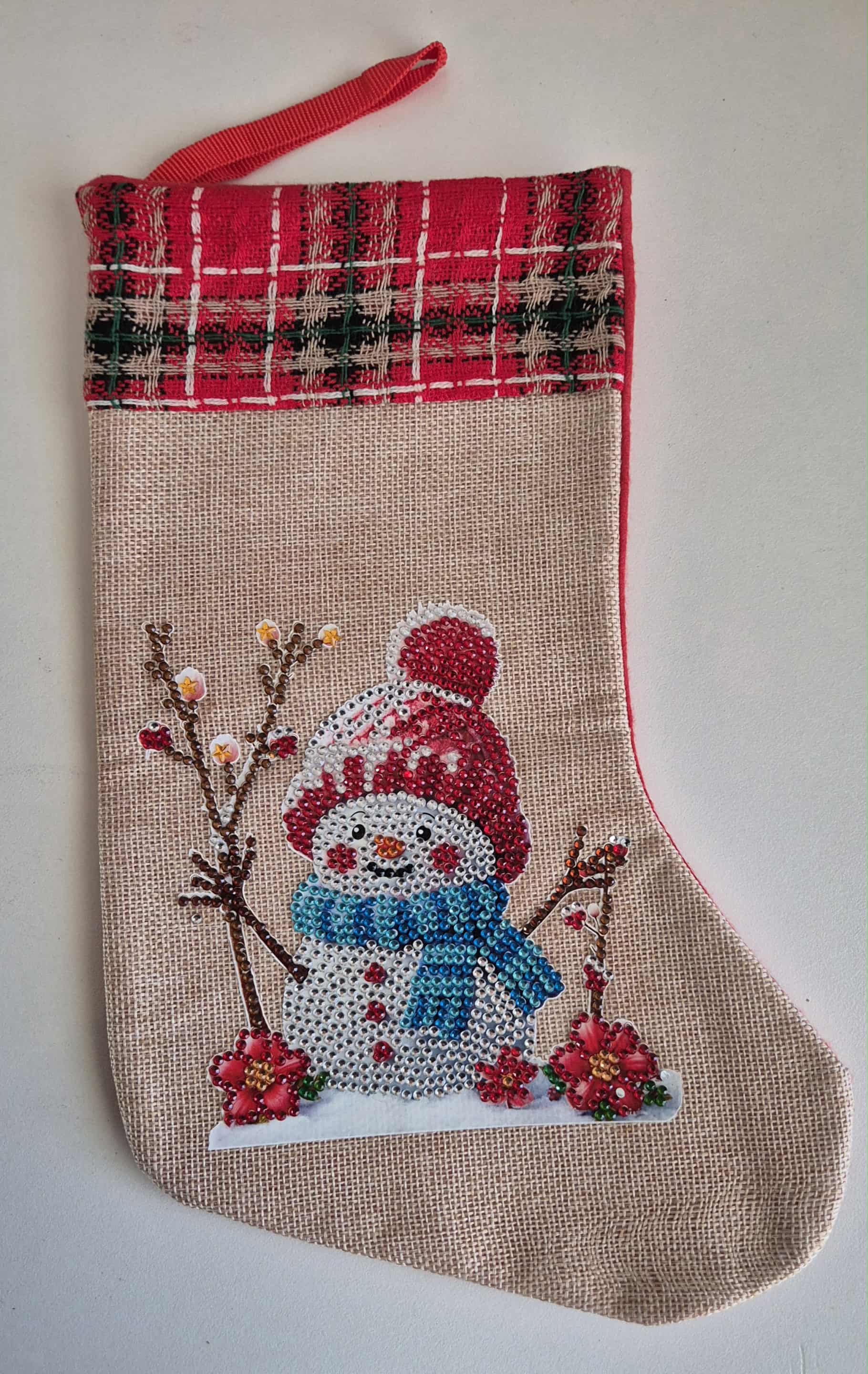 Snowman stocking Seahorse Creations AU