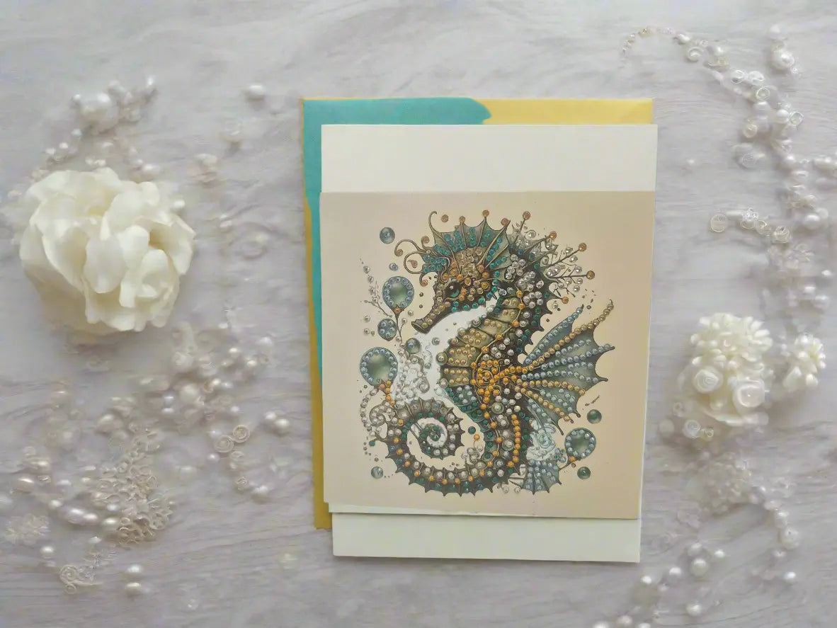 Golden tide seahorse Seahorse Creations AU