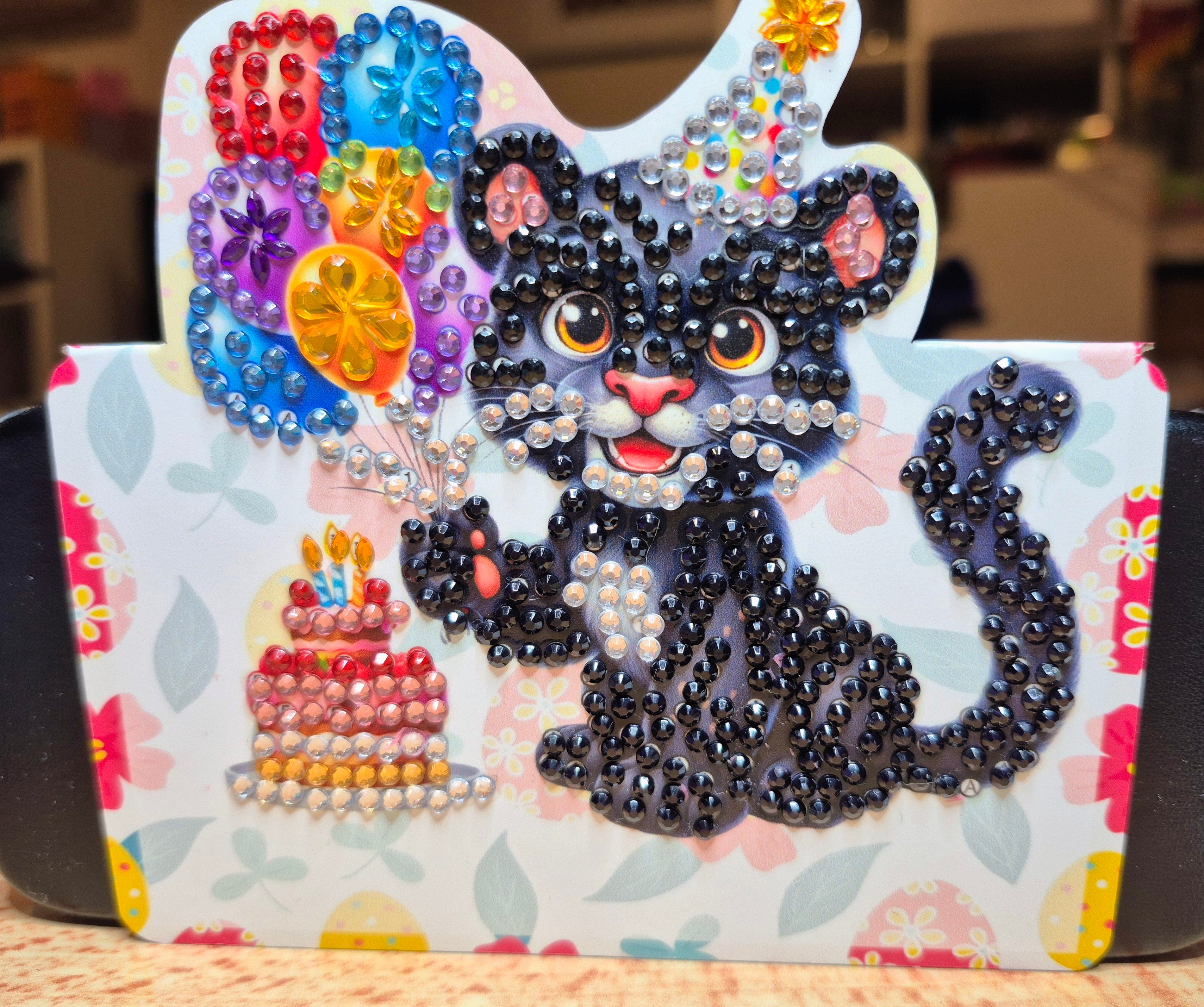 Card - mini birthday, cat Seahorse Creations AU