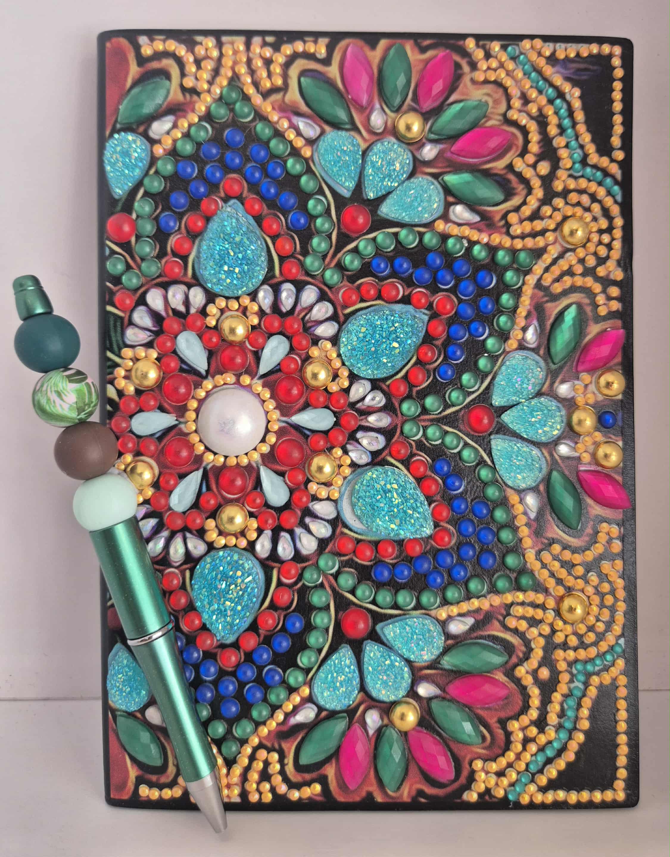 flower swirl mandala notebook and pen set Seahorse Creations AU