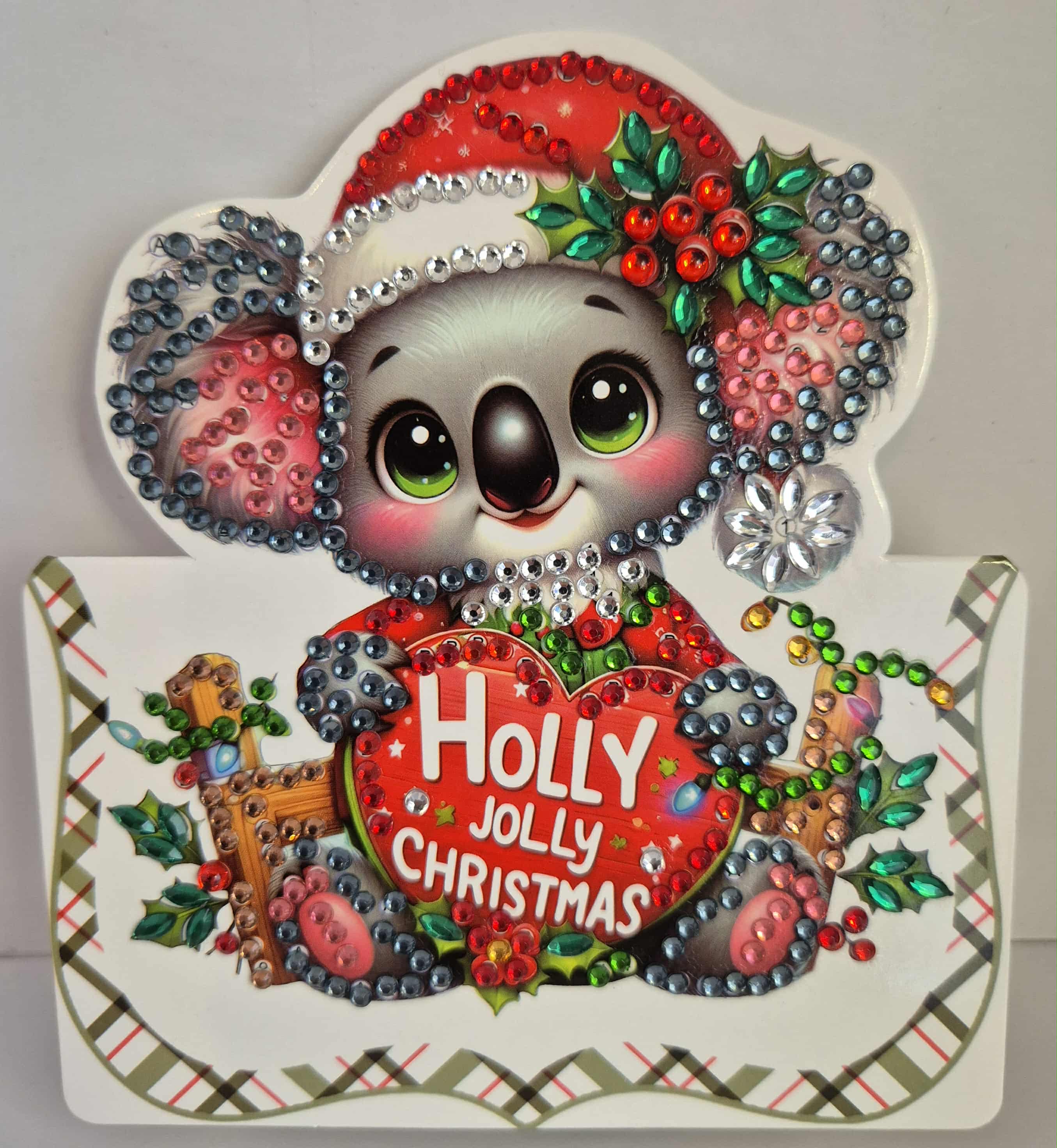 holly jolly christmas card Seahorse Creations AU