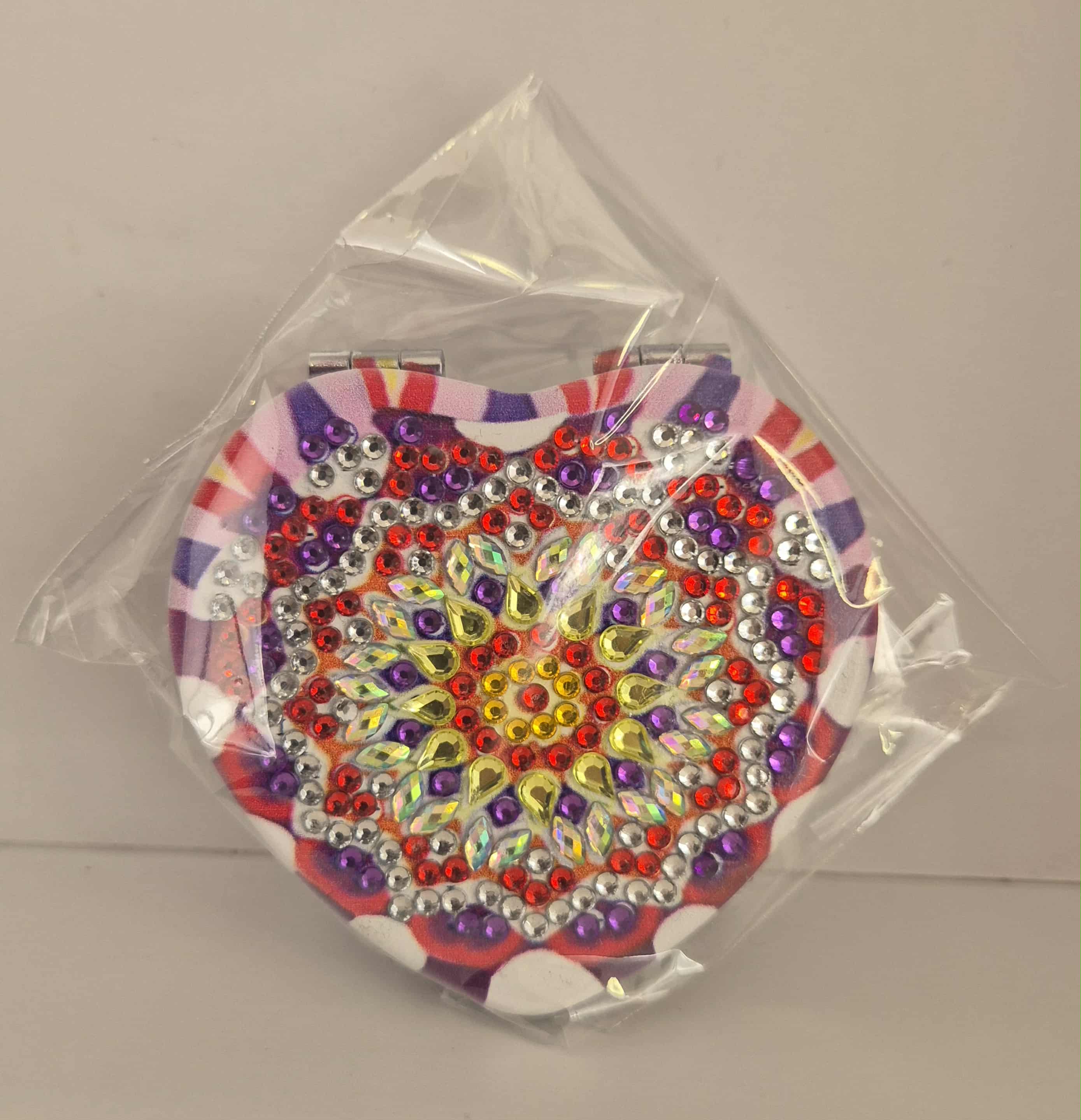 pink and purple heart compact Seahorse Creations AU