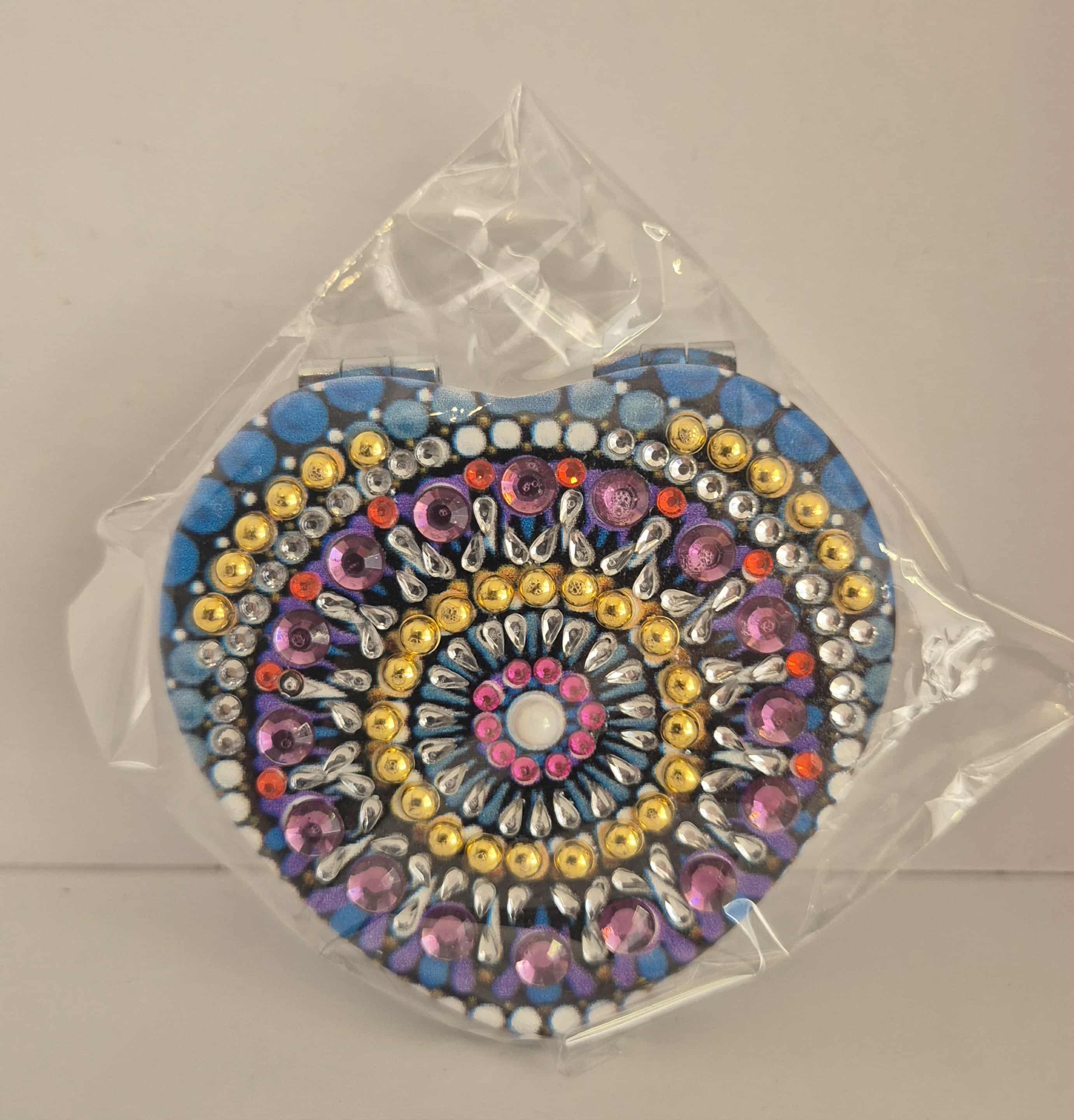 blue and purple heart compact Seahorse Creations AU