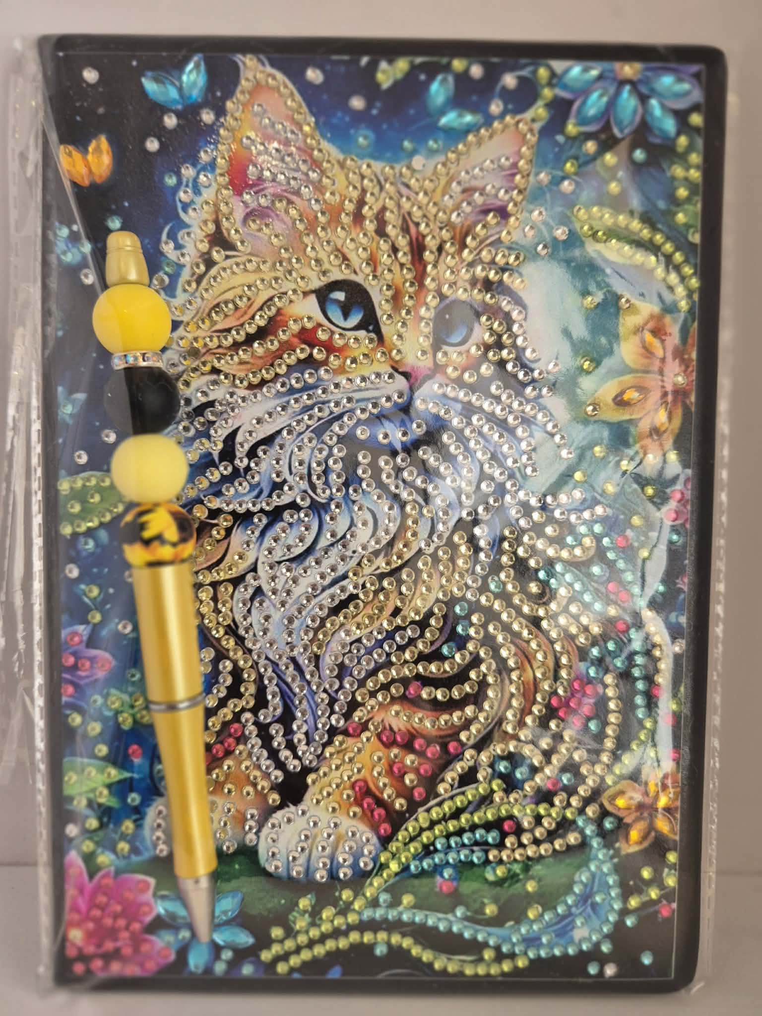 cat in garden notebook and pen set Seahorse Creations AU