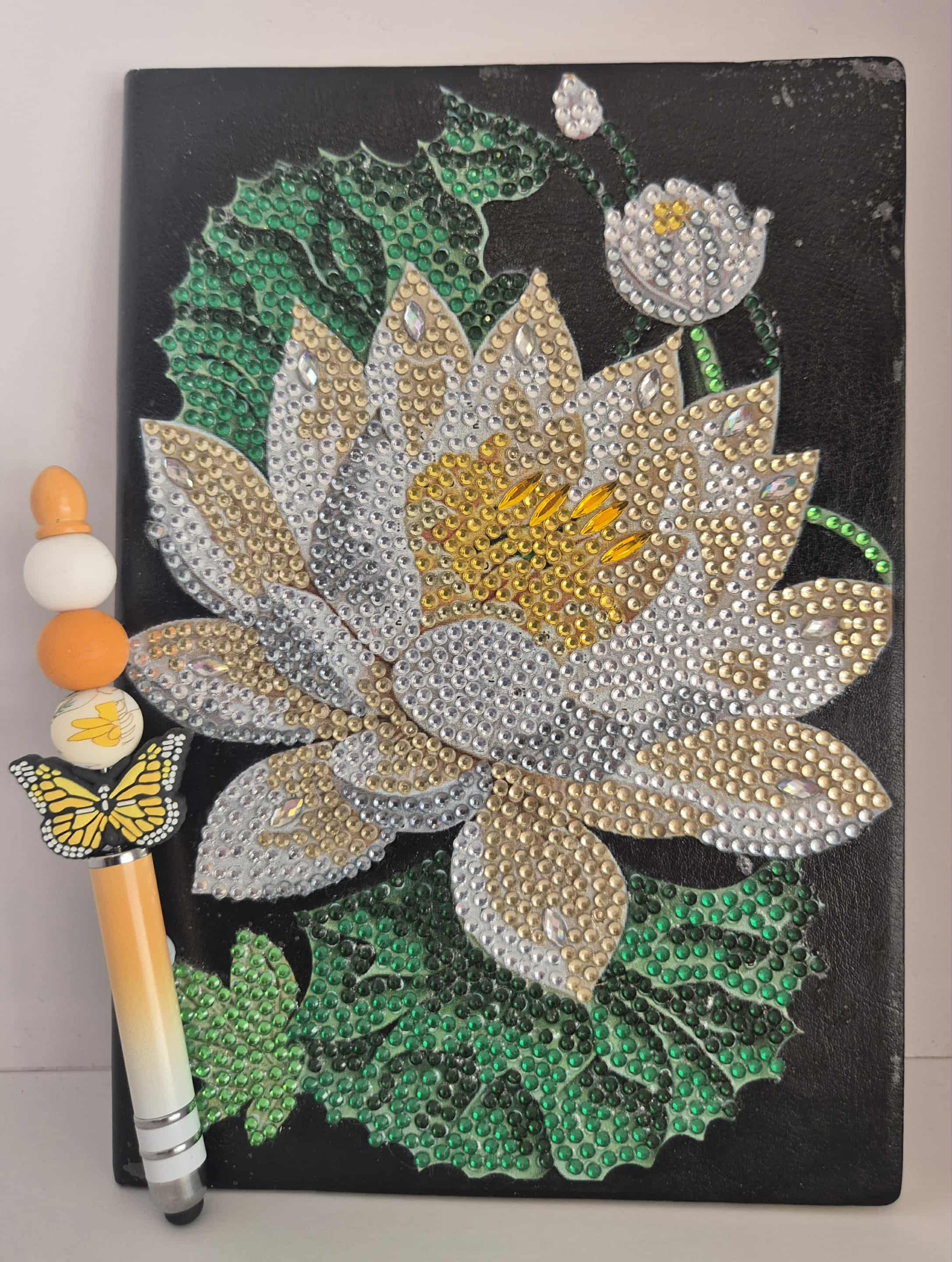 water lily notebook and pen set Seahorse Creations AU