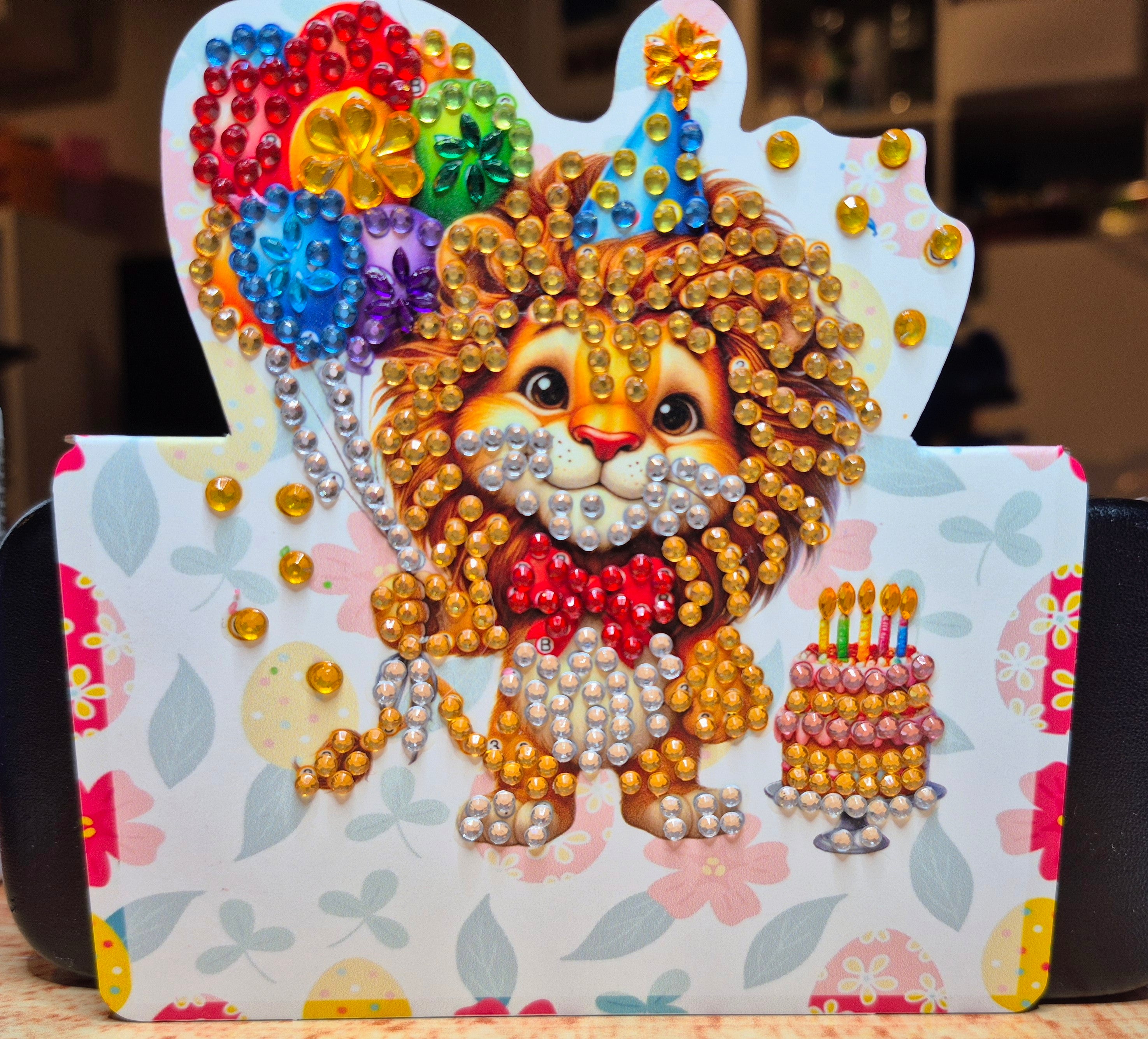 Card - mini birthday, lion Seahorse Creations AU