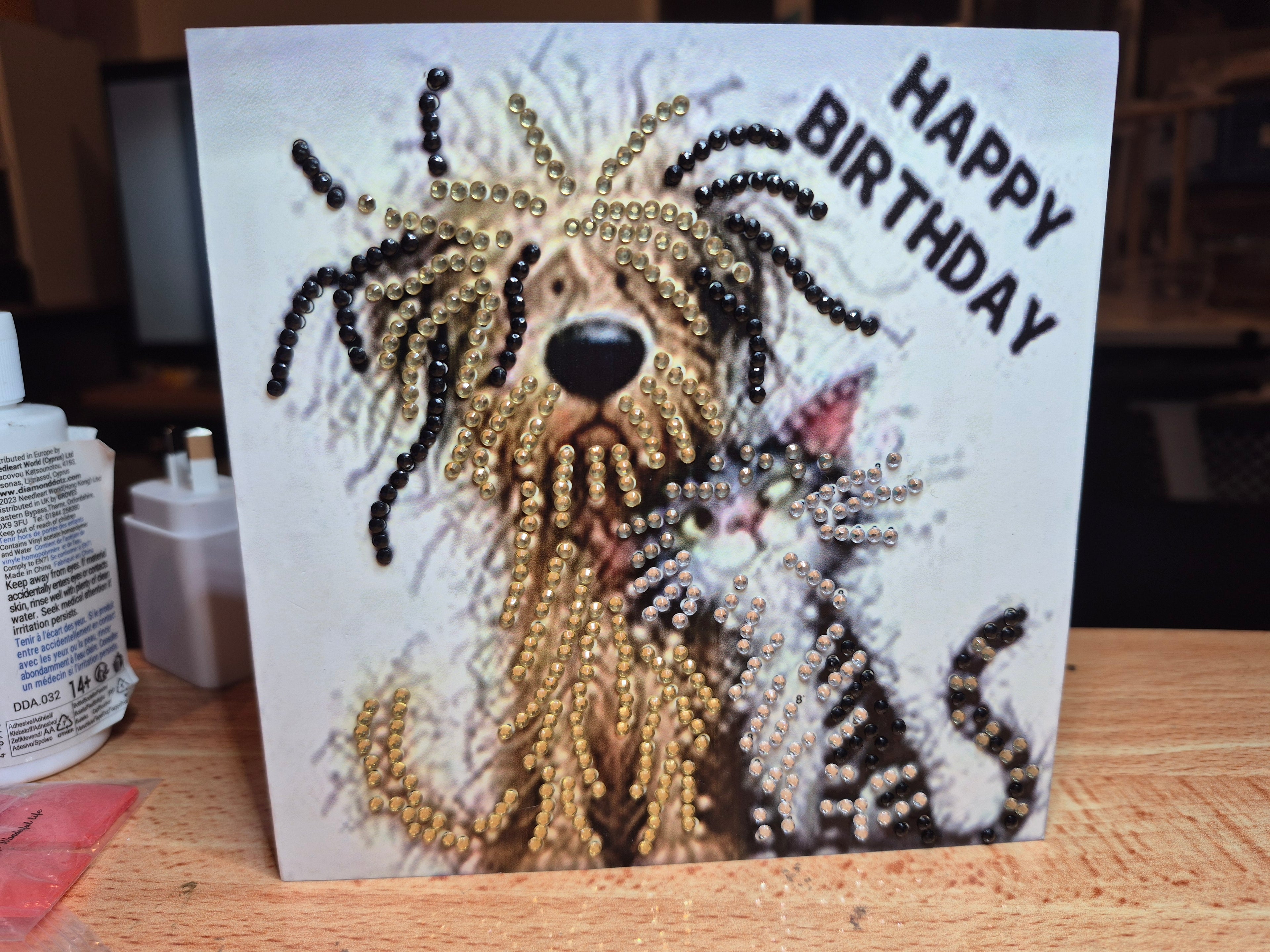 Card - birthday, dog & cat Seahorse Creations AU