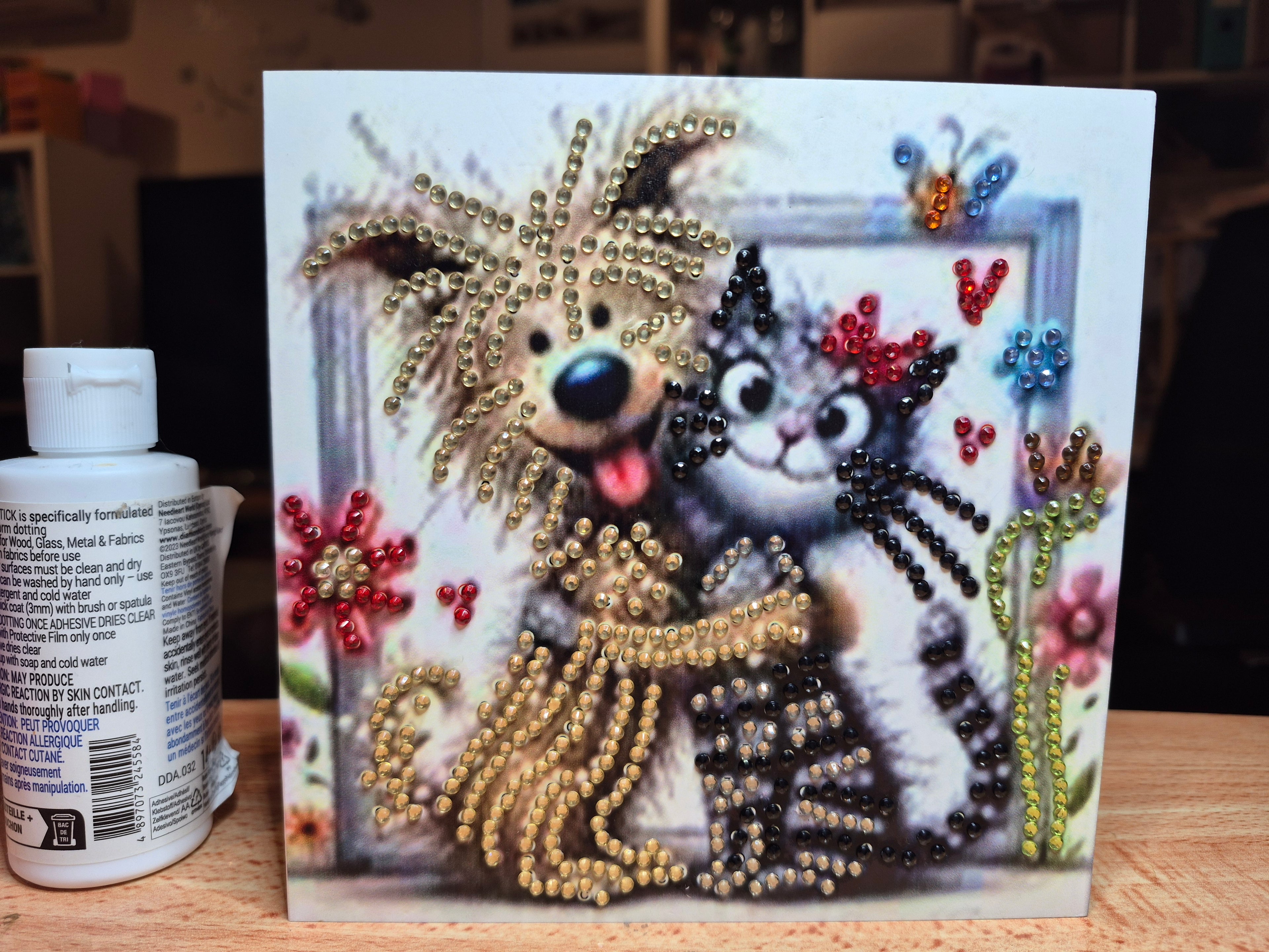Card - birthday, crazy dog and cat Seahorse Creations AU